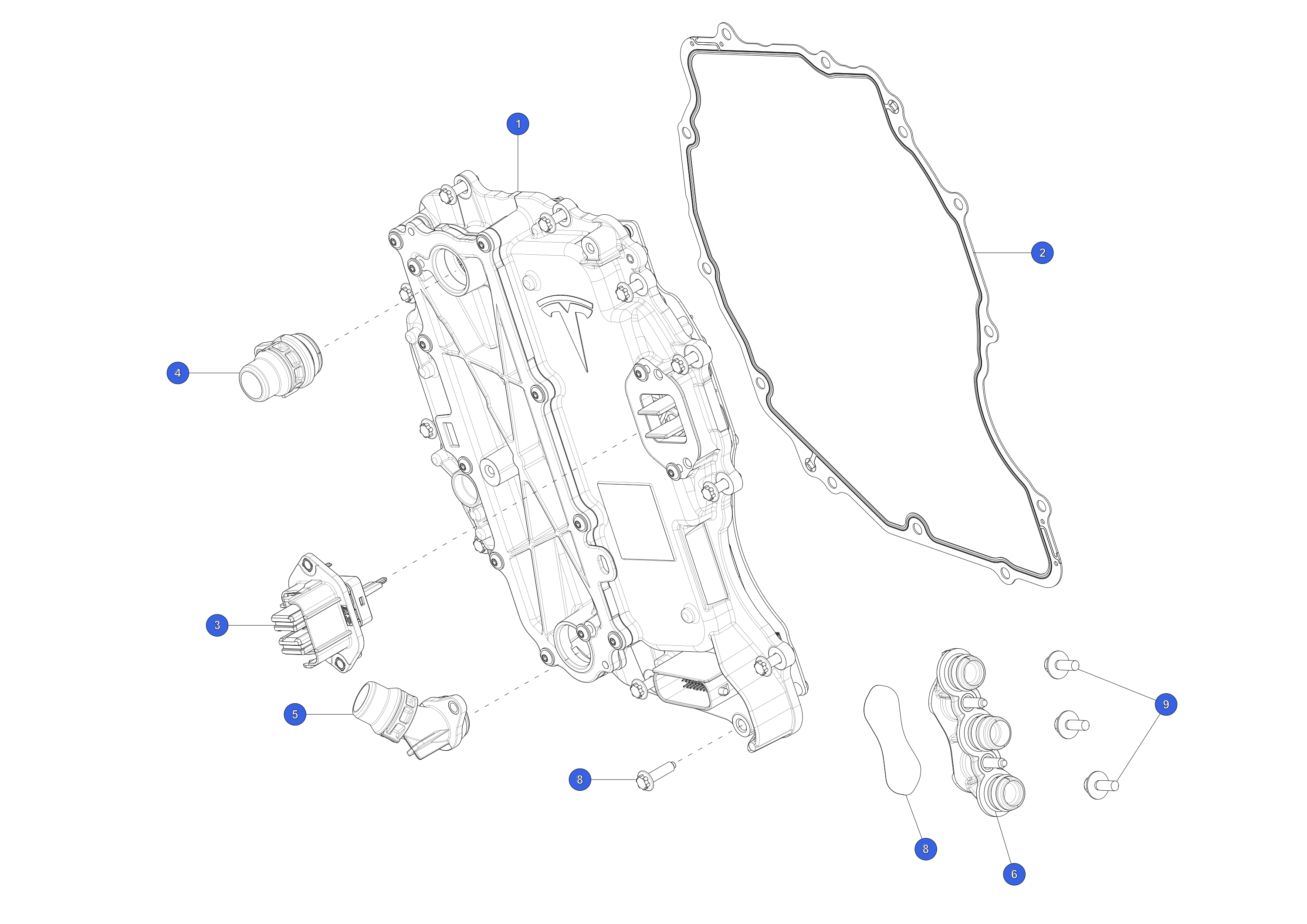 DRIVE INVERTER ASSEMBLY- REAR 3DU- HIGH CURRENT- TWO PHASE OPEN – 1079924-05-L