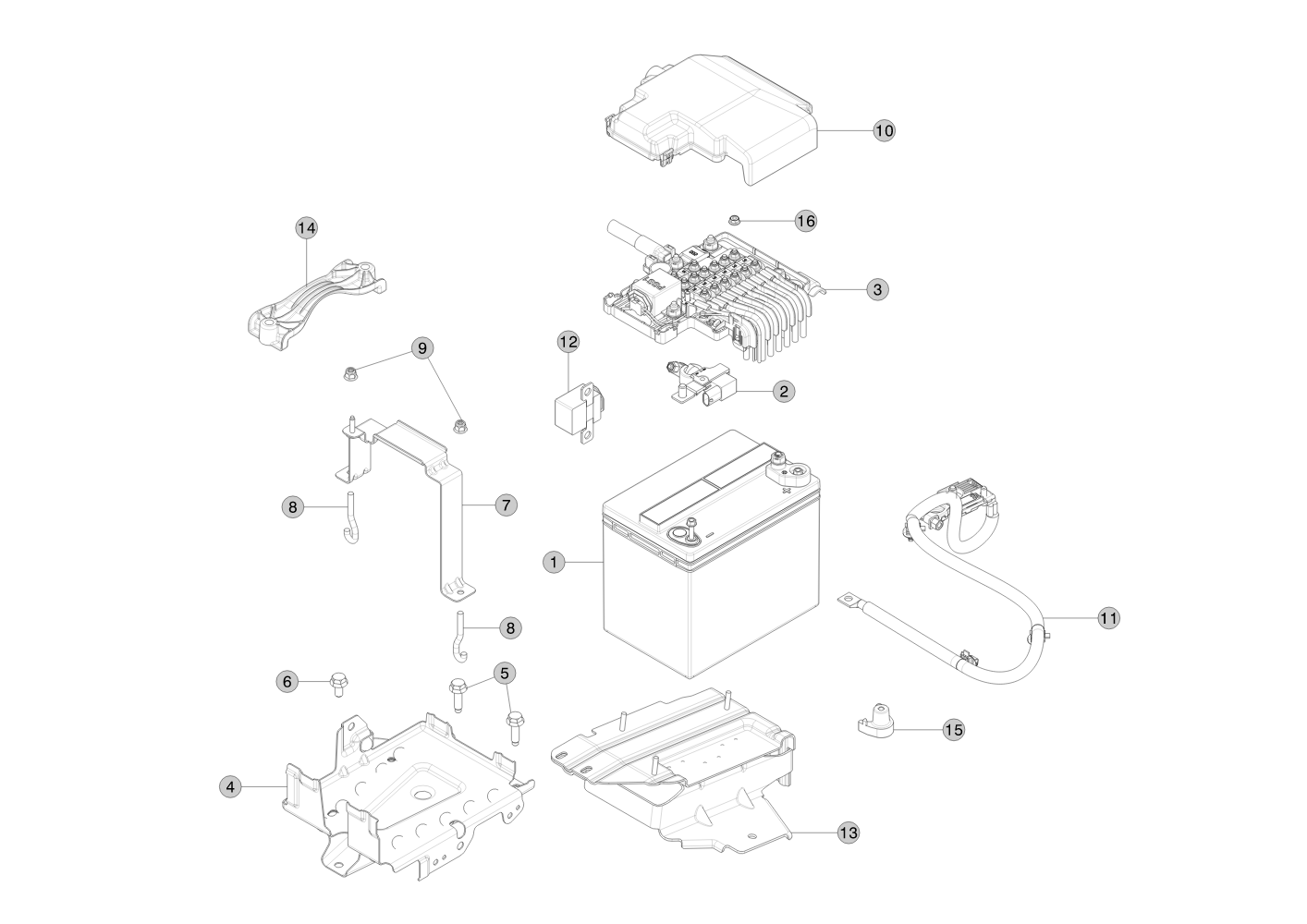 12V BATTERY TRAY (2 pcs.) – 1028668-00-E