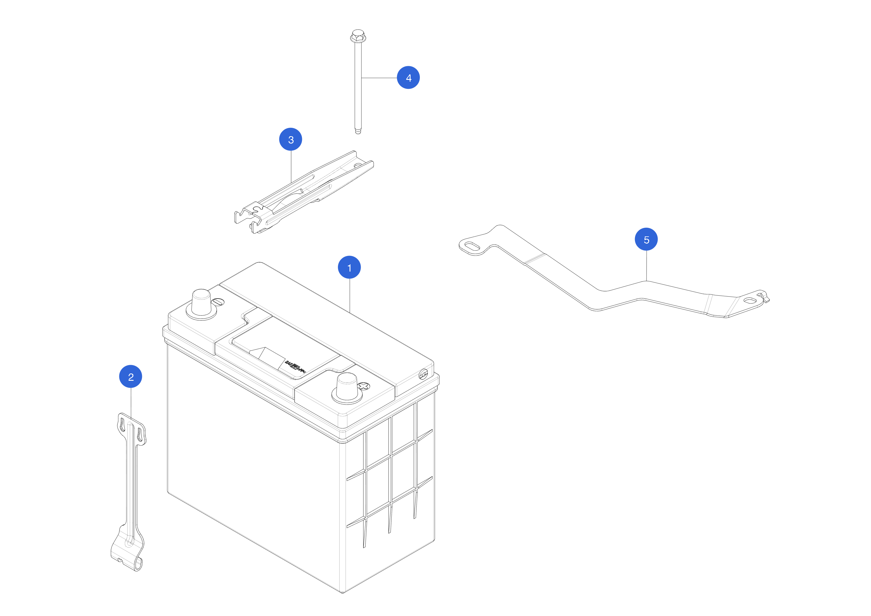 KIT,CABLE,BATTERY,12V (1 pcs.) – 1532350-00-A