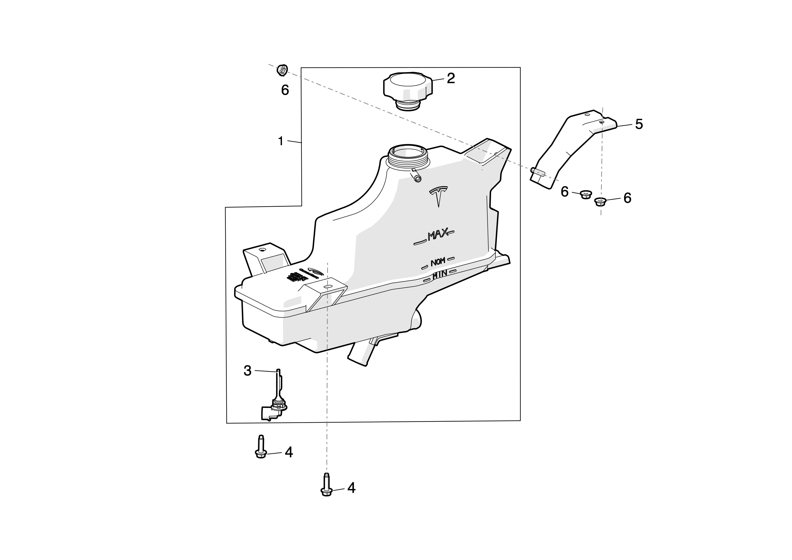 PRESSURE CAP,COOLANT RESERVOIR – 6007612-00-B