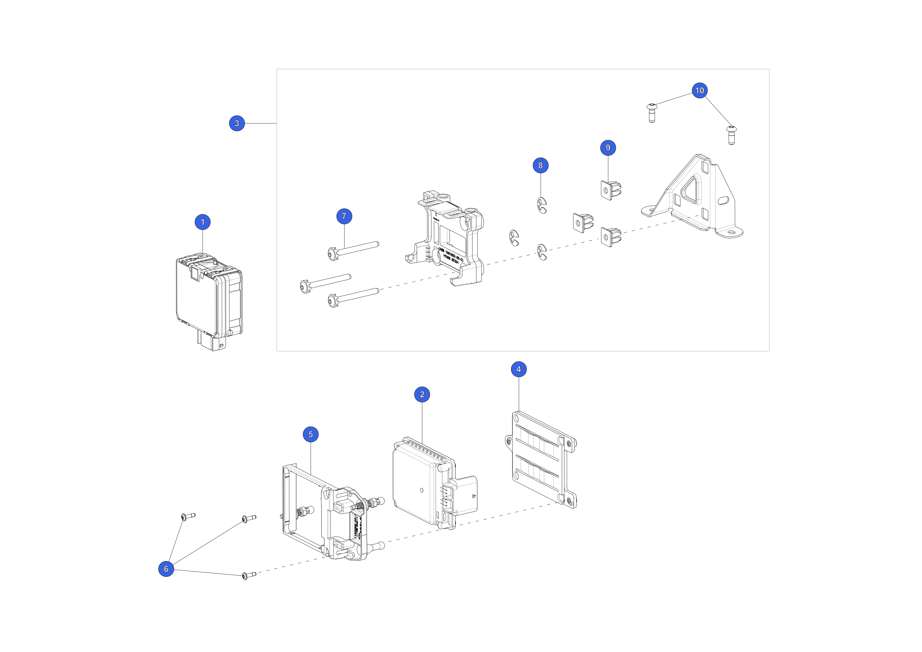 FRONT RADAR, NO HEATER – 1057551-00-B