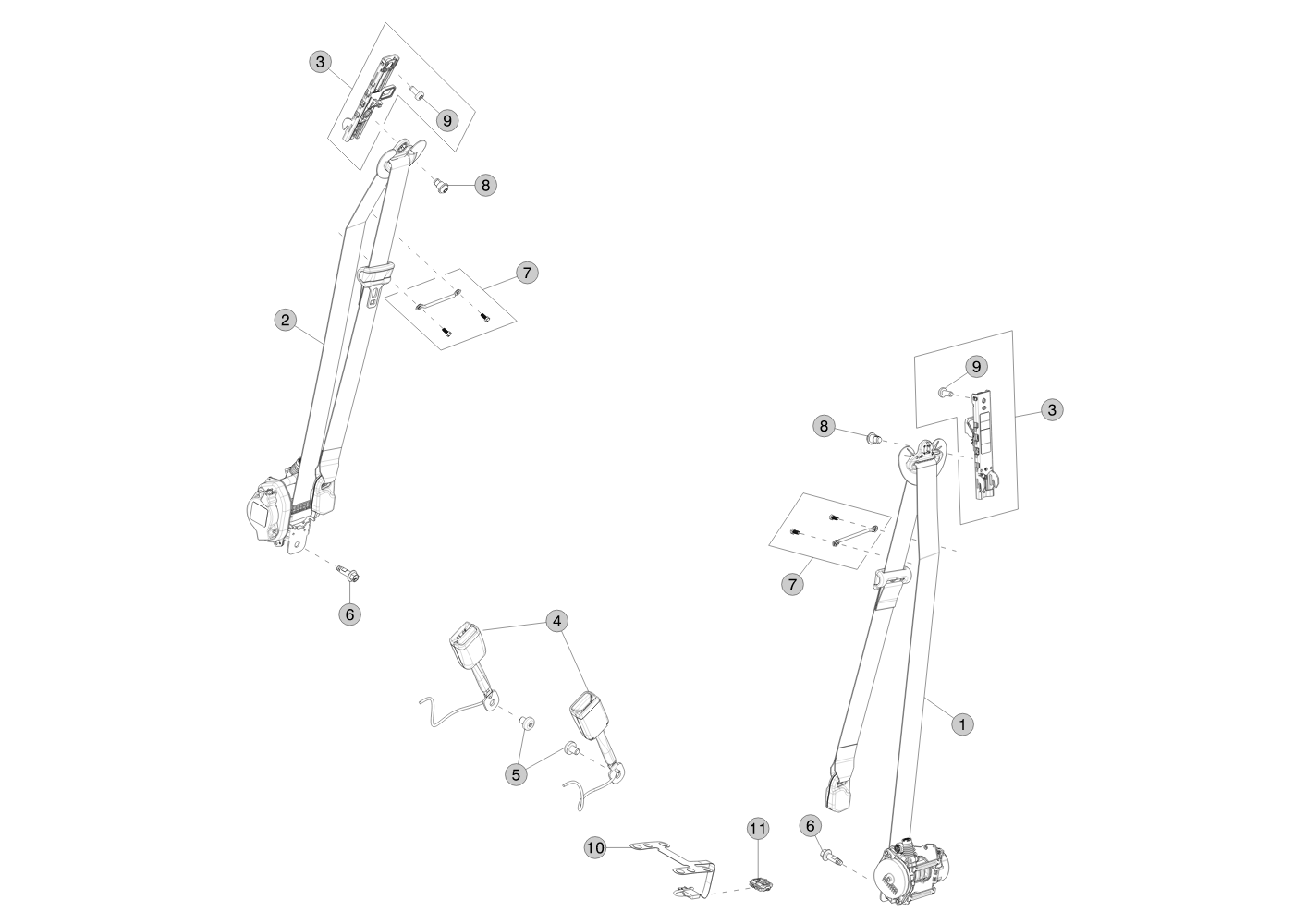 - OS, 1R RETRACTOR, LEFT HAND, BLK (1 pcs.) – 1105821-C1-I