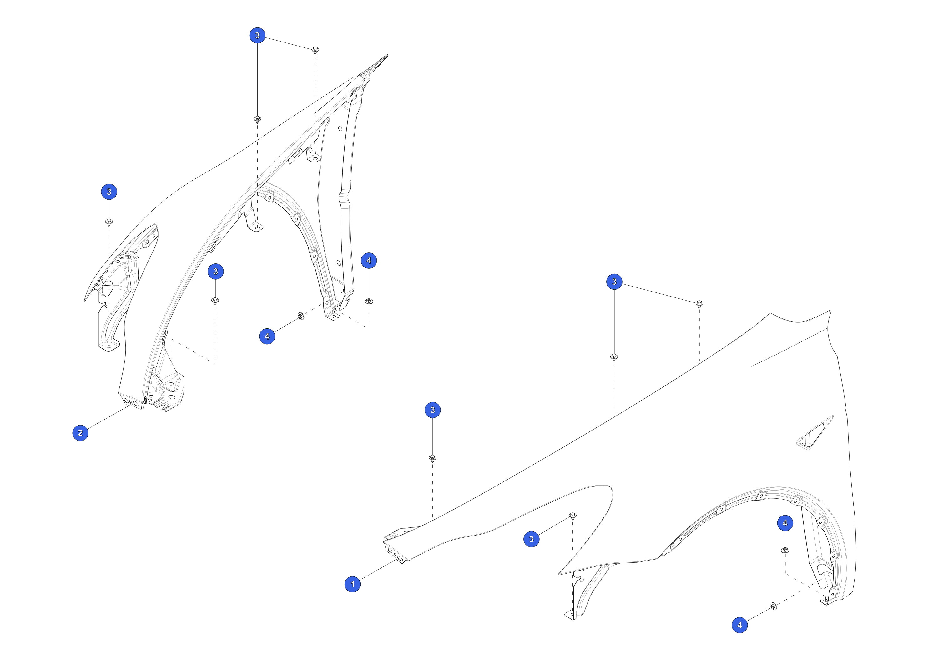 FENDER ASSEMBLY - RIGHT HAND - E-COATED – 1656102-SD-A