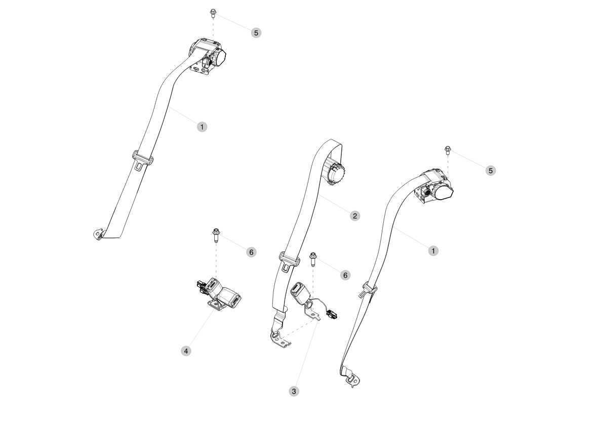 - 2R BUCKLE, LEFT HAND, BLK (1 pcs.) – 1085939-C1-E