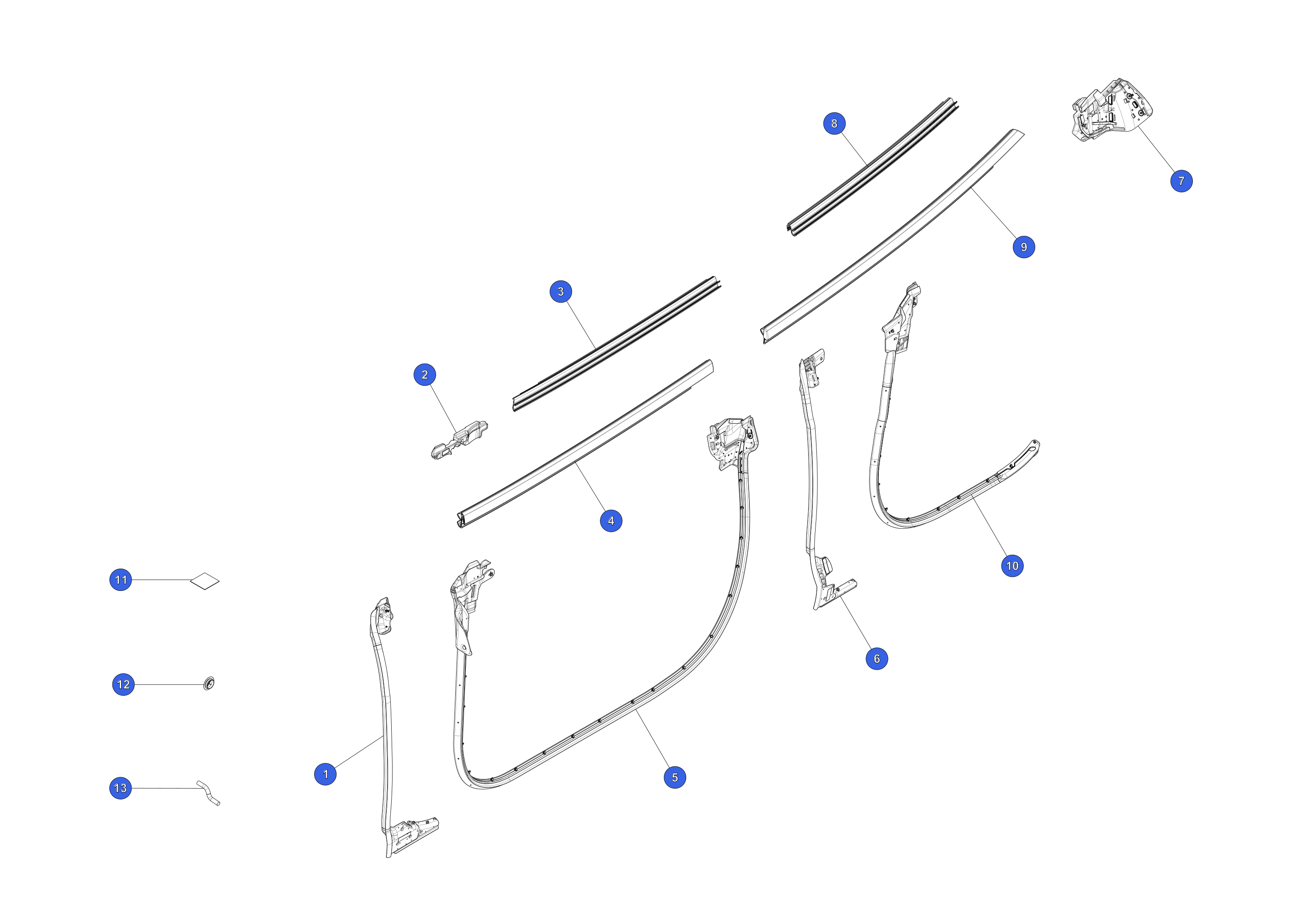 SECONDARY SEAL - FRONT DOOR - RIGHT HAND – 1615098-00-B