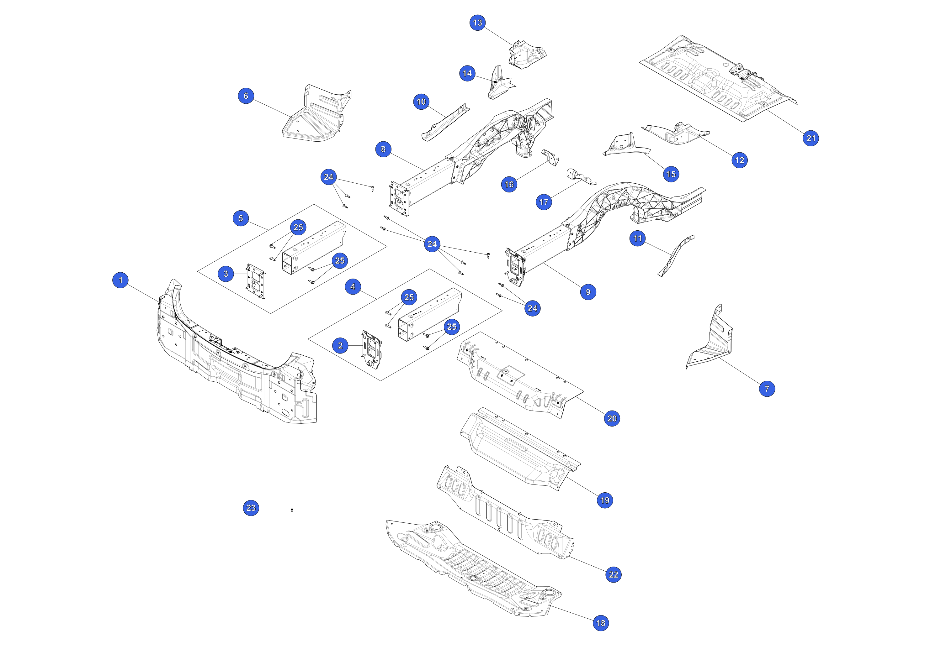 PNL-RR TRUNK FLOOR – 1553736-S0-A