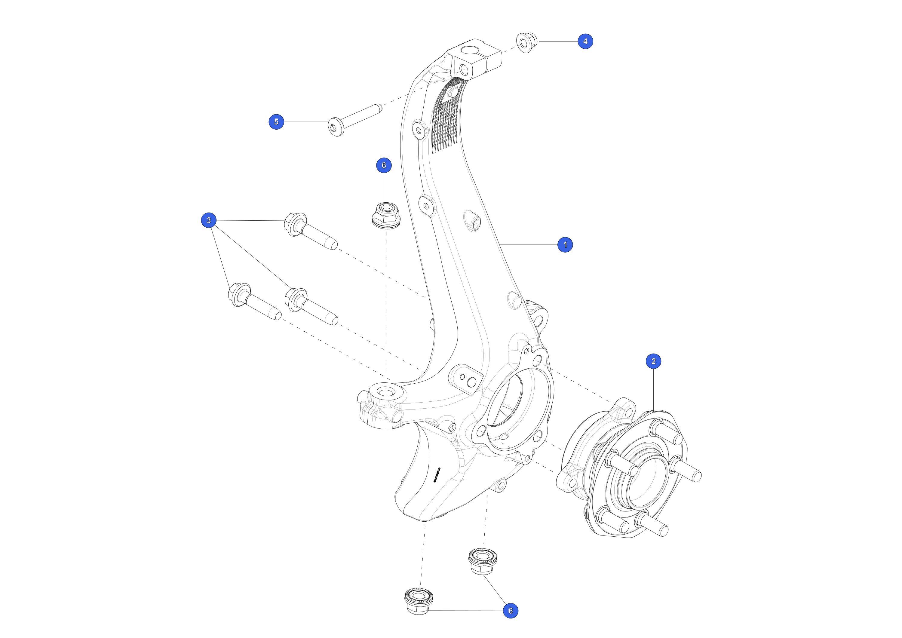 FRONT KNUCKLE - LEFT HAND – 1188311-00-F