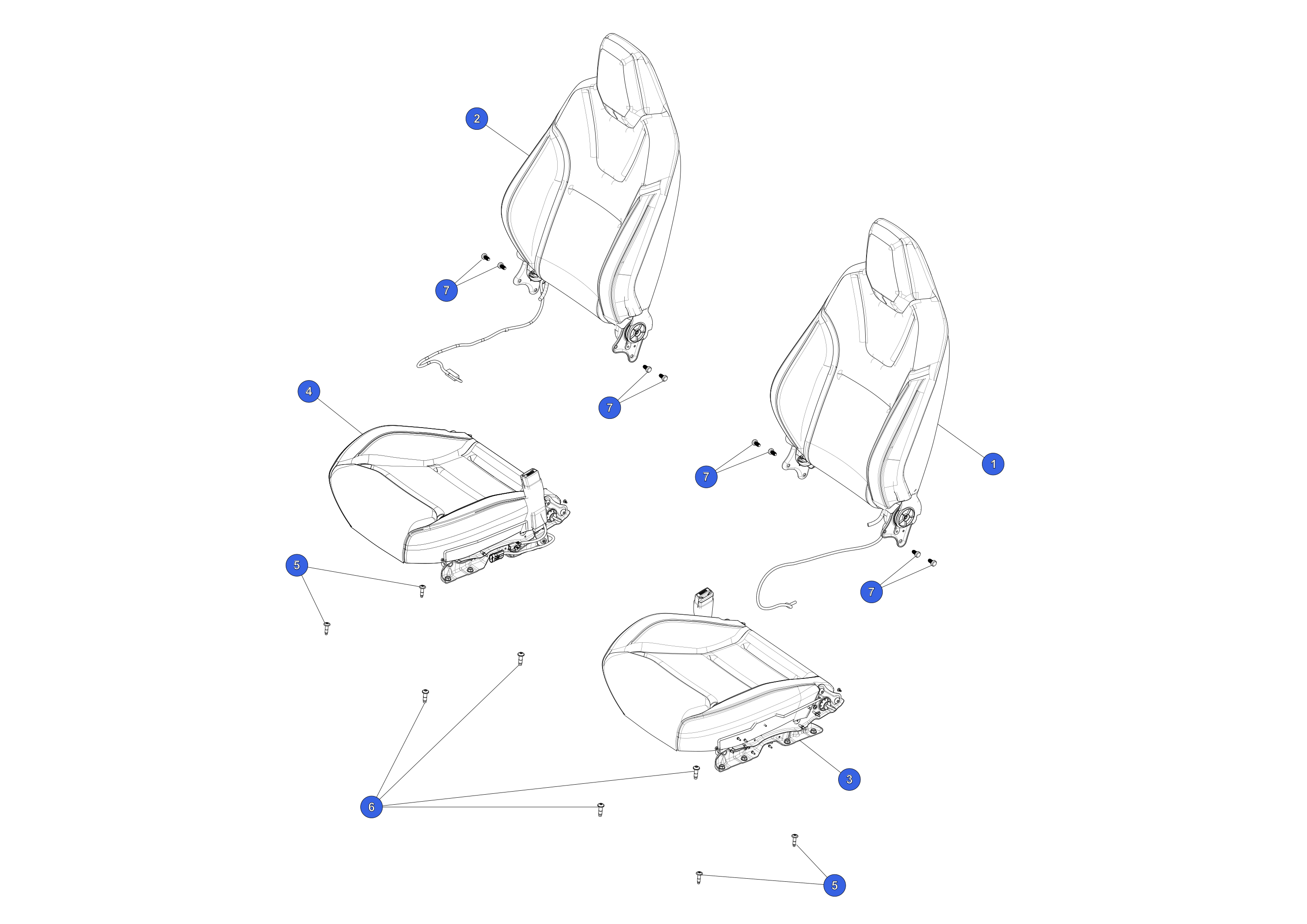 ALL REGIONS  - MODEL S - RIGHT HAND - FRONT SEAT BACK - NEXT-GEN - TAN - NCAP – 1058006-03-B