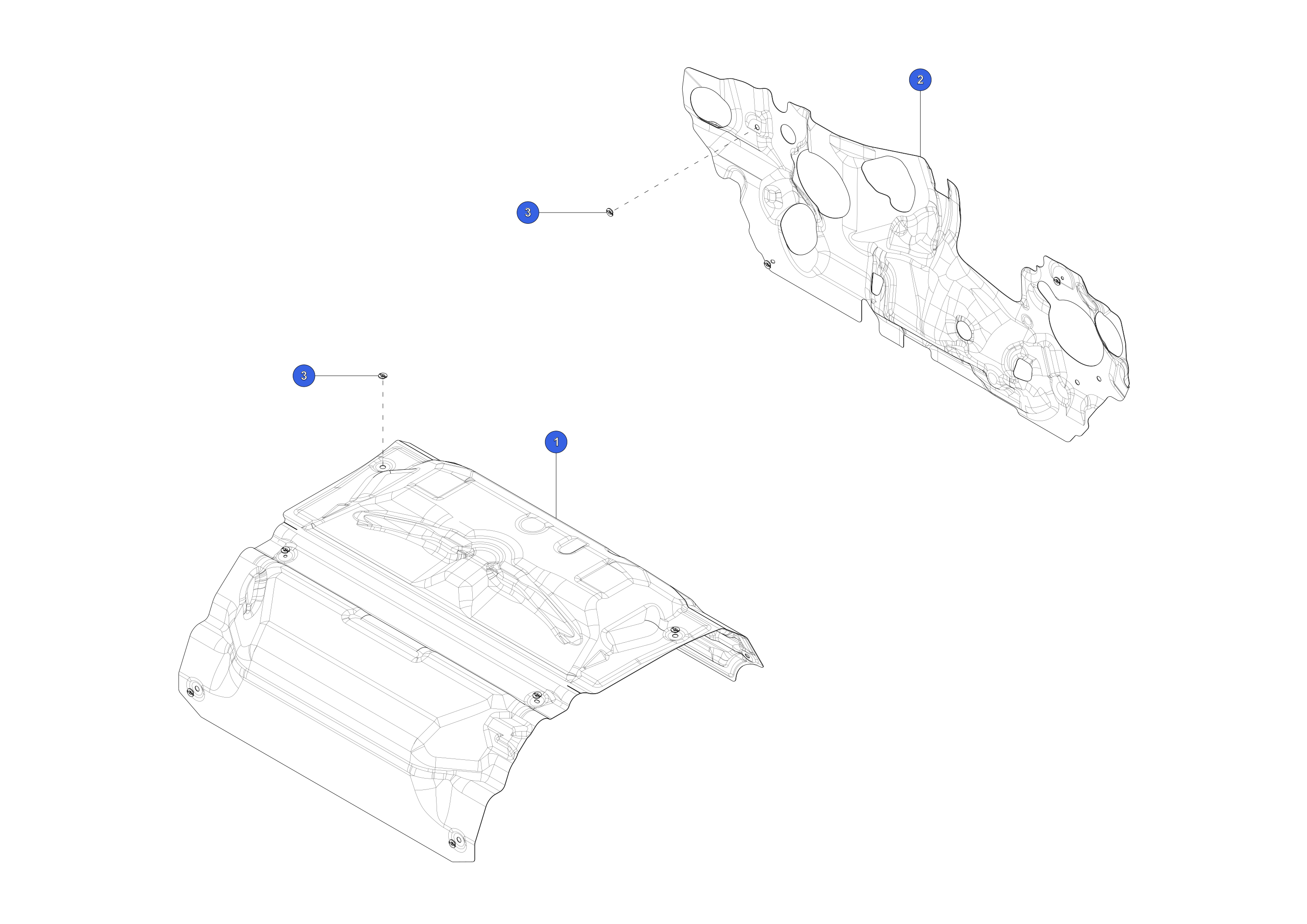 NOISE ABSORBER - REAR MOTOR BAY – 1586514-00-B