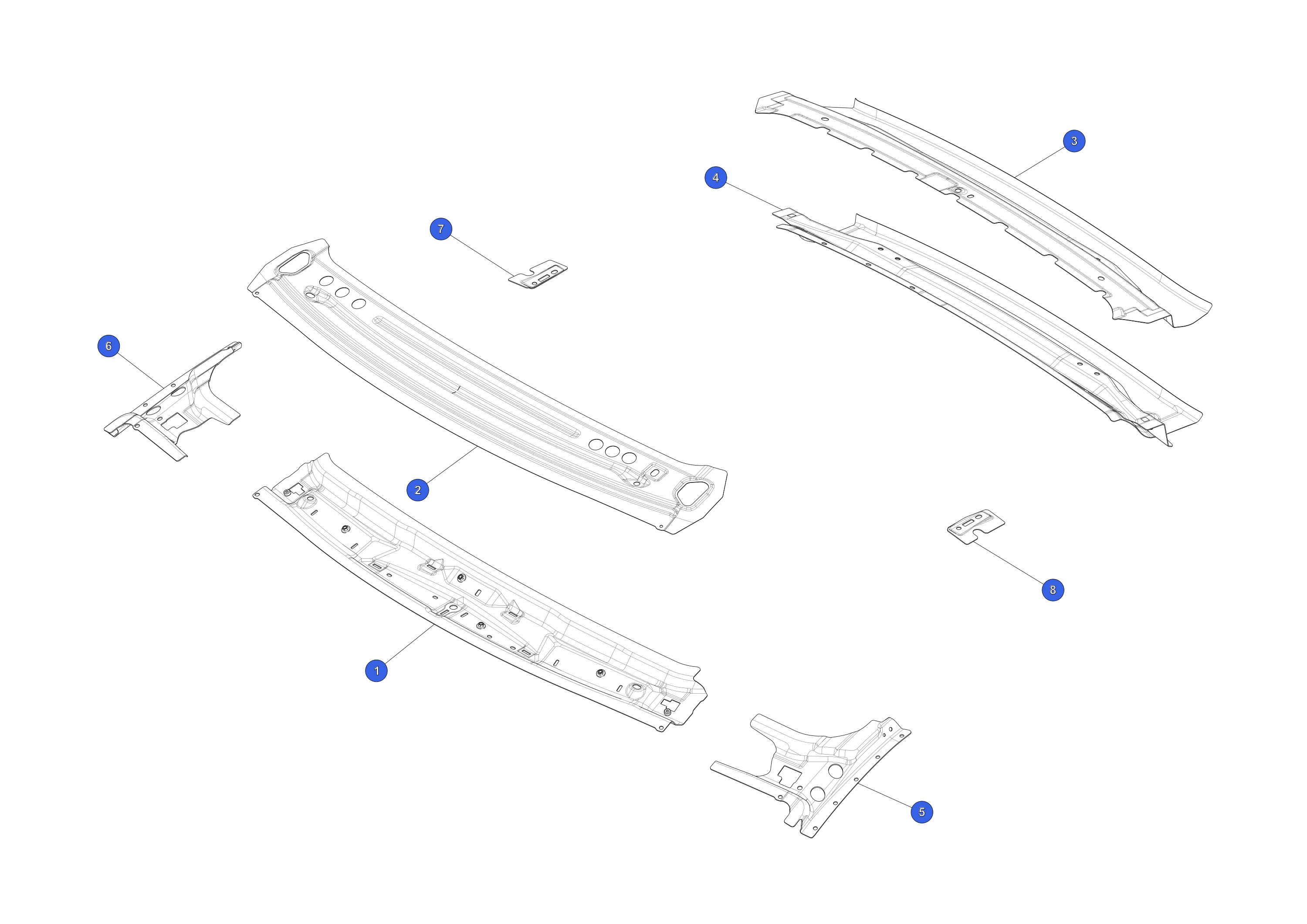 FRONT HEADER CONNECTOR - RIGHT HAND – 1634380-S0-B