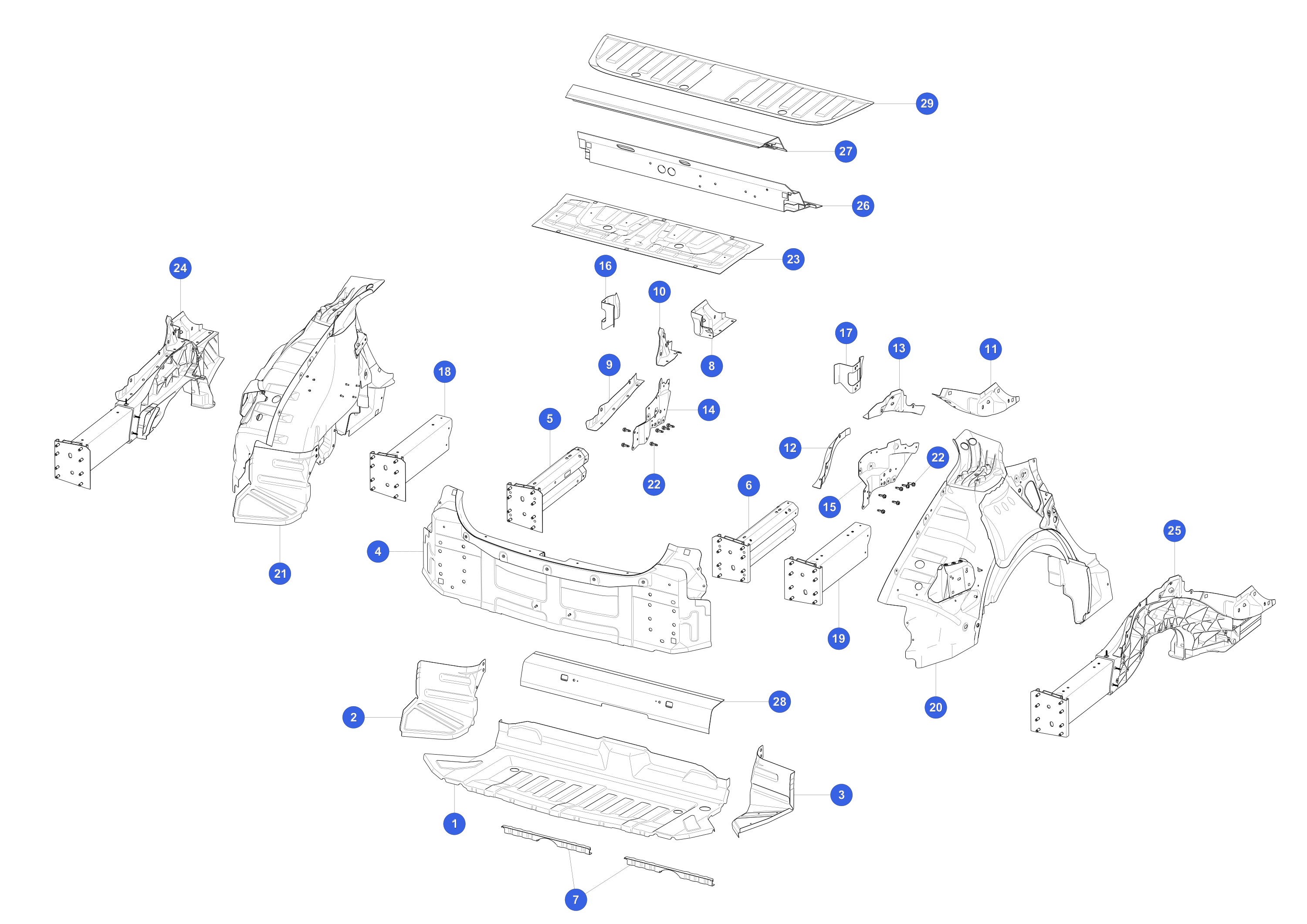 NODE CLOSEOUT REAR LEFT PANEL - SERVICE ONLY – 1033735-S0-A