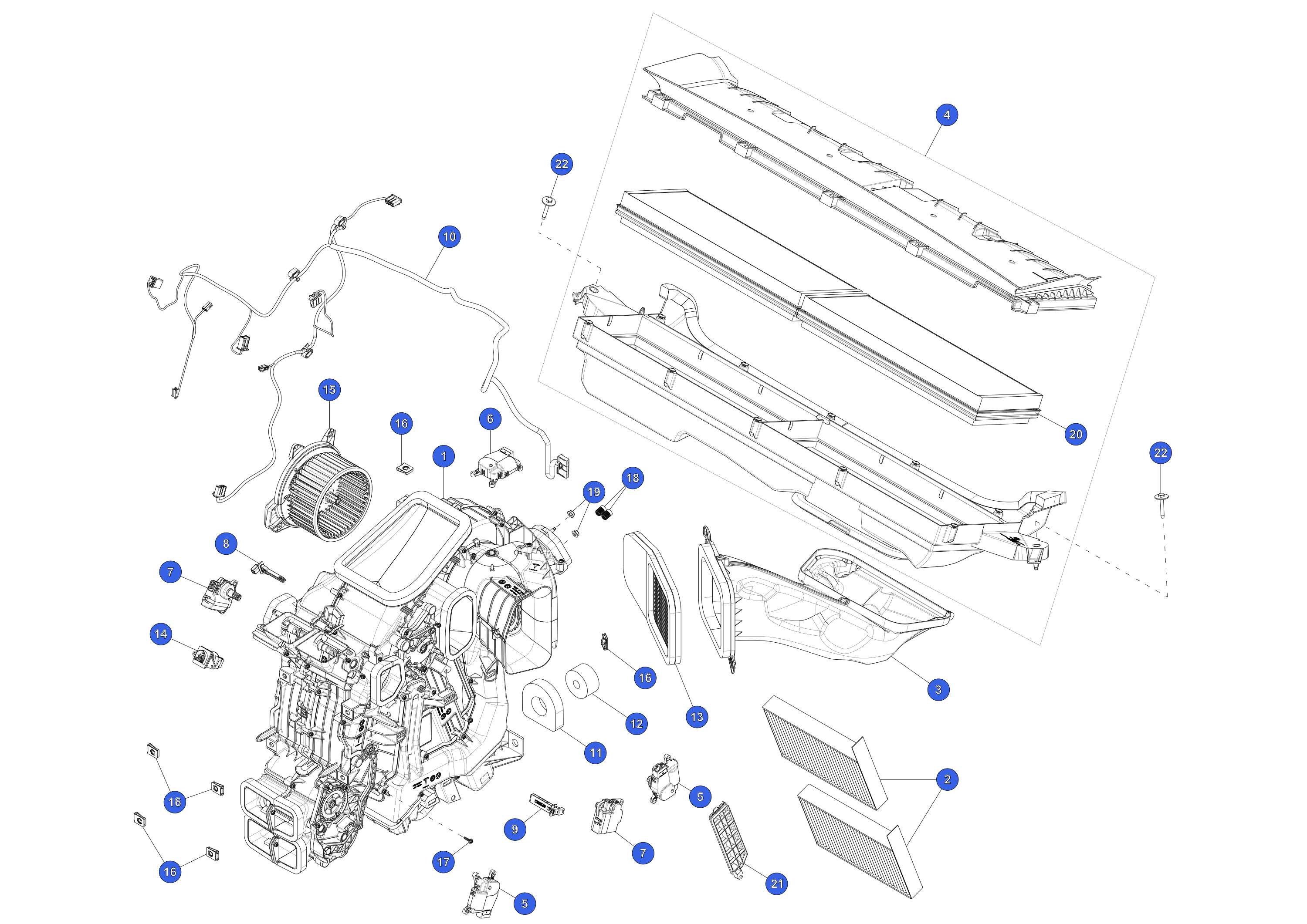 CABIN TEMPERATURE SENSOR - FAN DRIVEN – 1494715-00-D