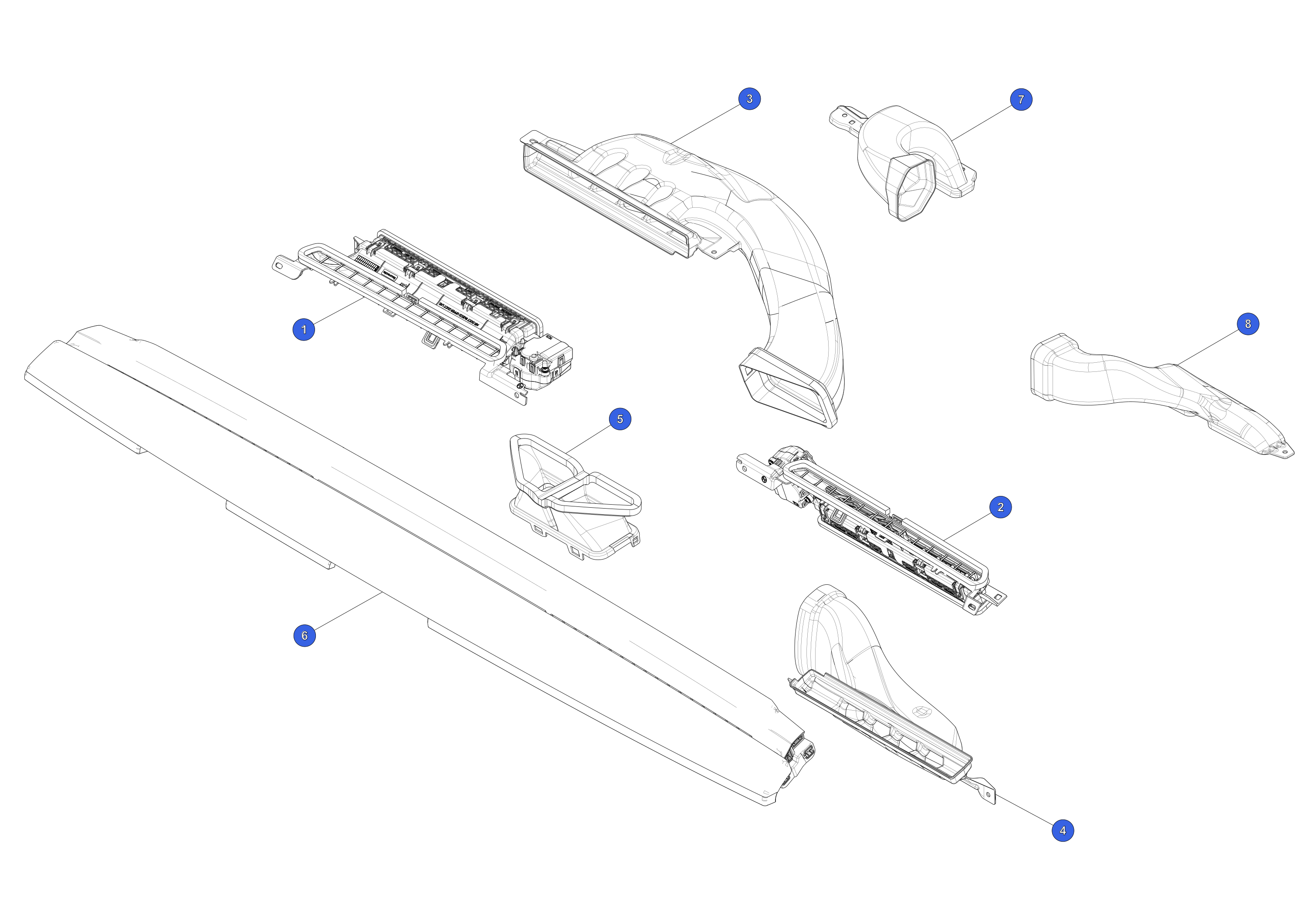 INSTRUMENT PANEL - AIR WAVE DUCT - RIGHT HAND – 1643592-00-A