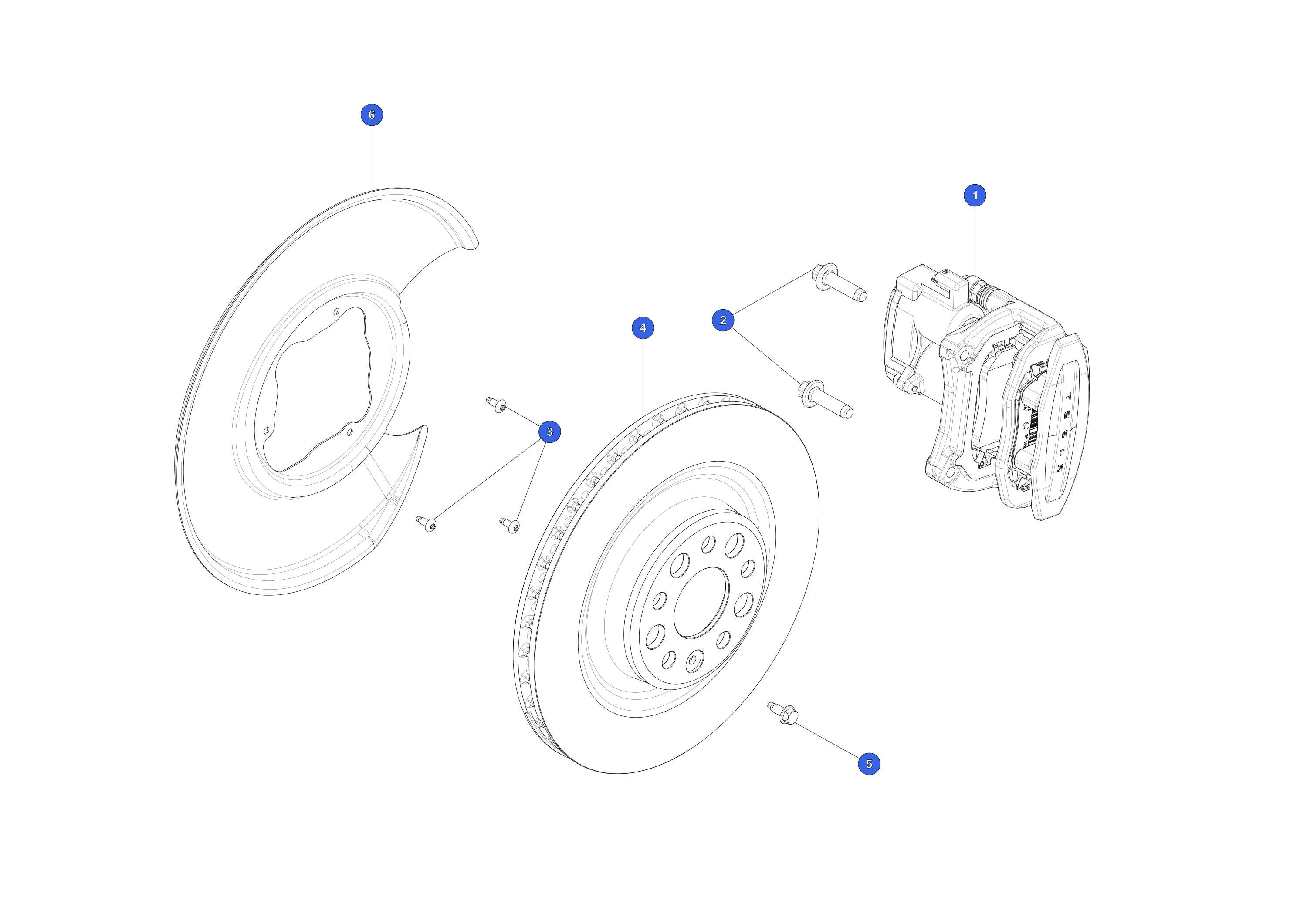 REAR CALIPER ASSEMBLY - RIGHT HAND - PERFORMANCE PACK – 1420606-20-C