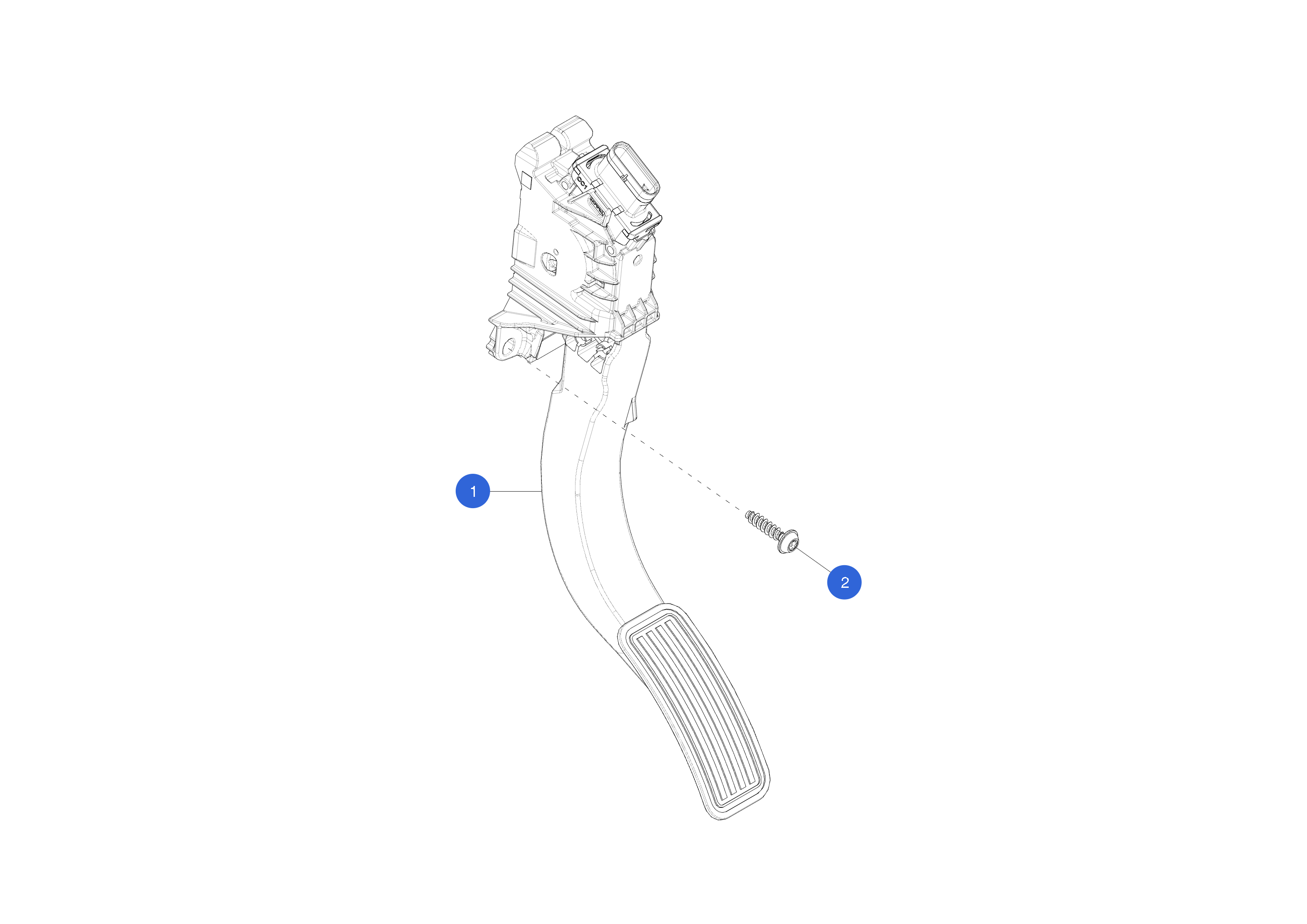 ACCELERATOR PEDAL KIT - STANDARD – 1188695-50-A