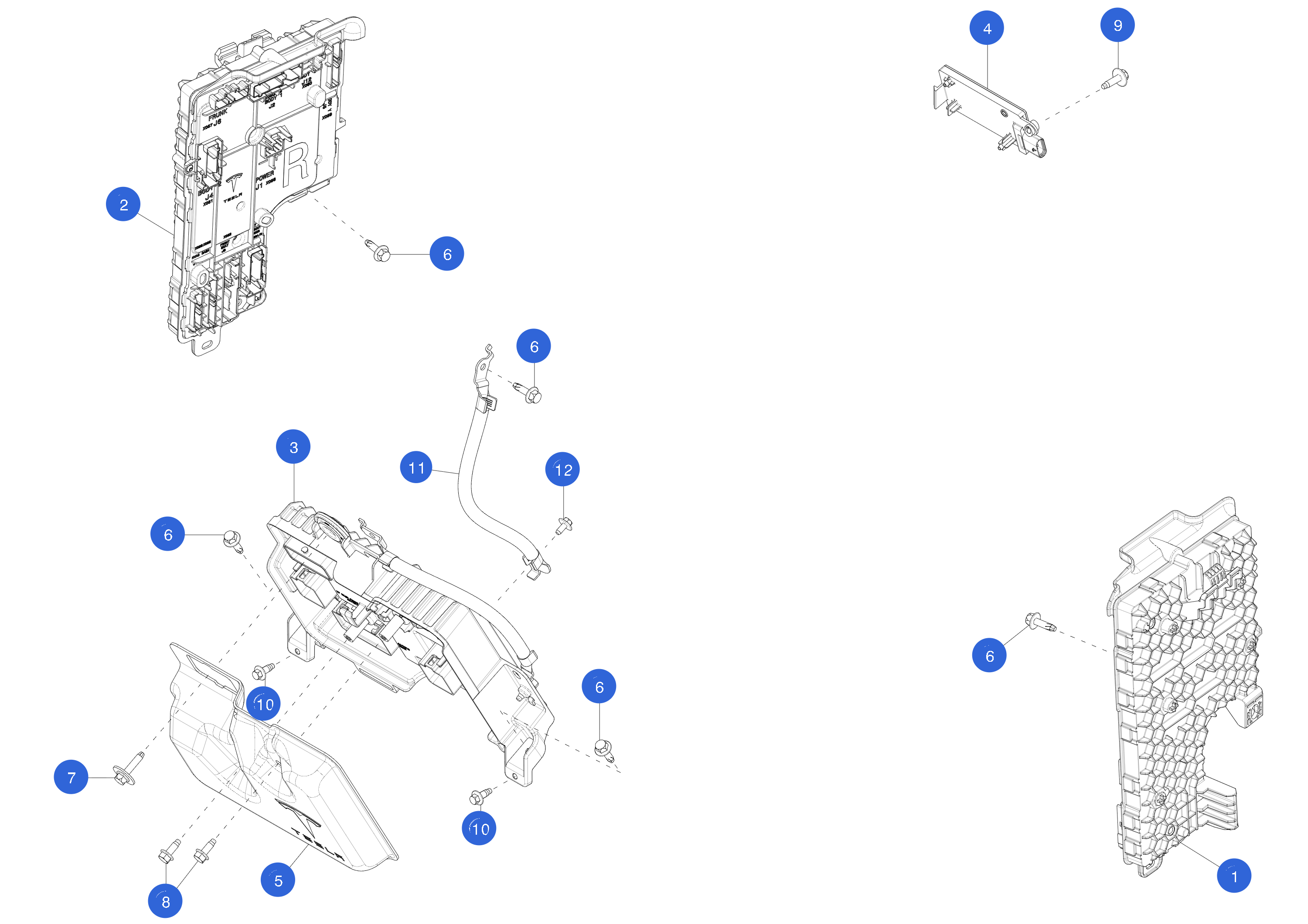 BRACKET - HOMELINK V (1 pcs.) – 1098355-00-B