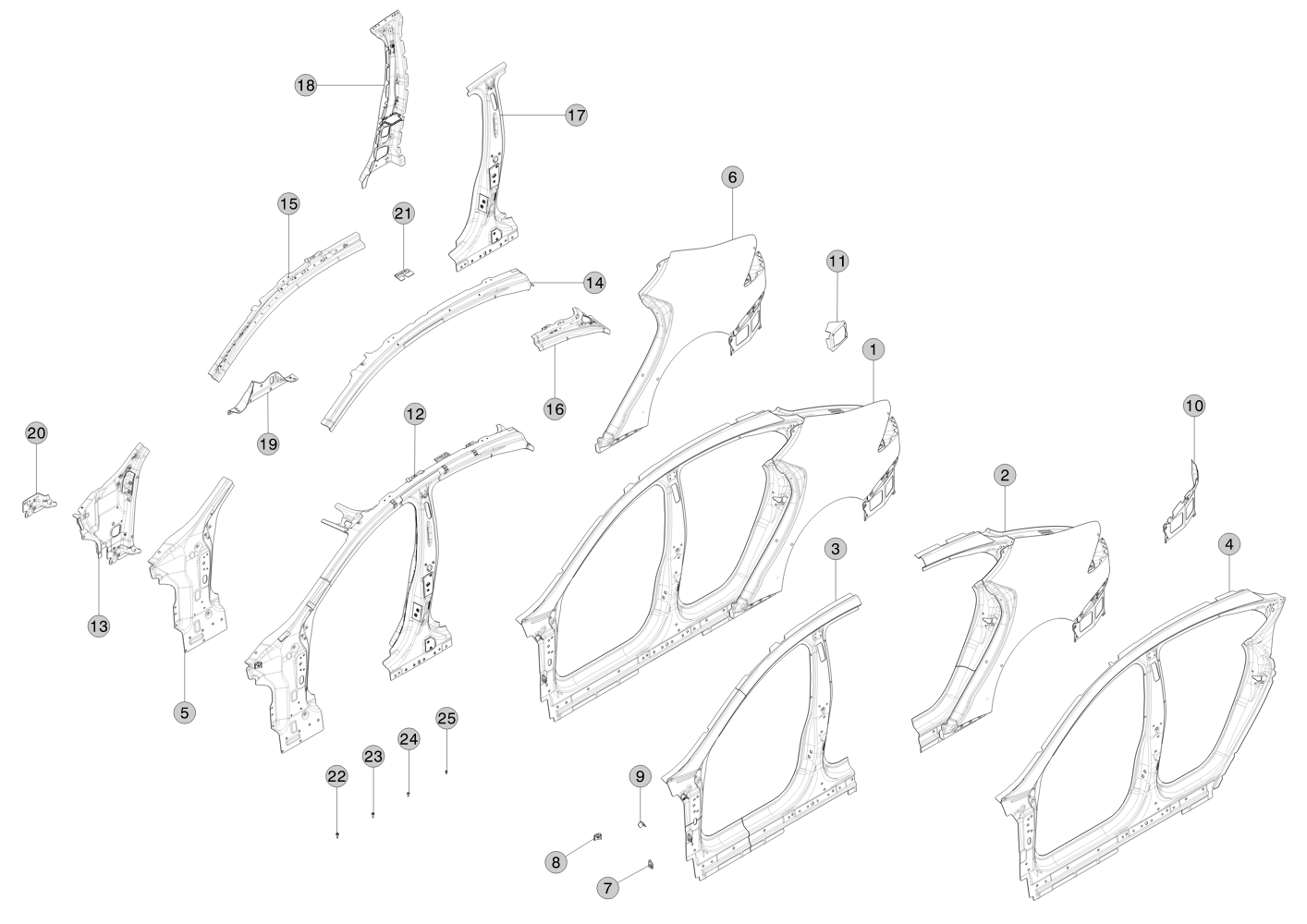 ASSEMBLY - BRACKET FRONT FENDER (1 pcs.) – 6008776-S0-A