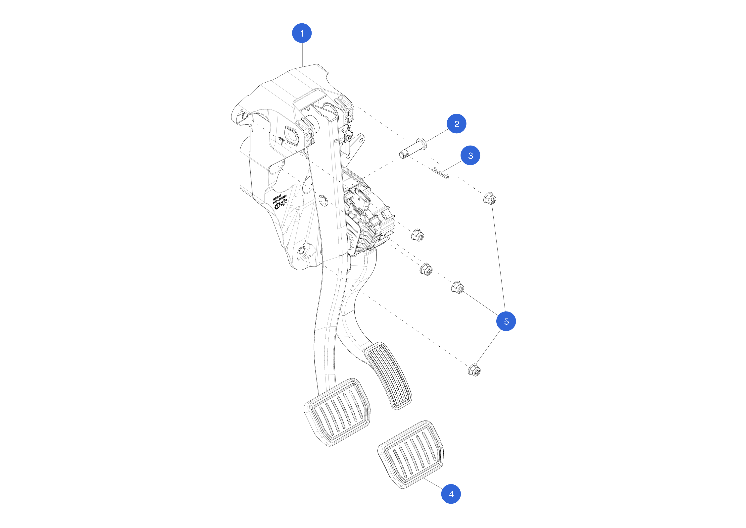 BRAKE PEDAL ASSEMBLY – 2188691-52-C