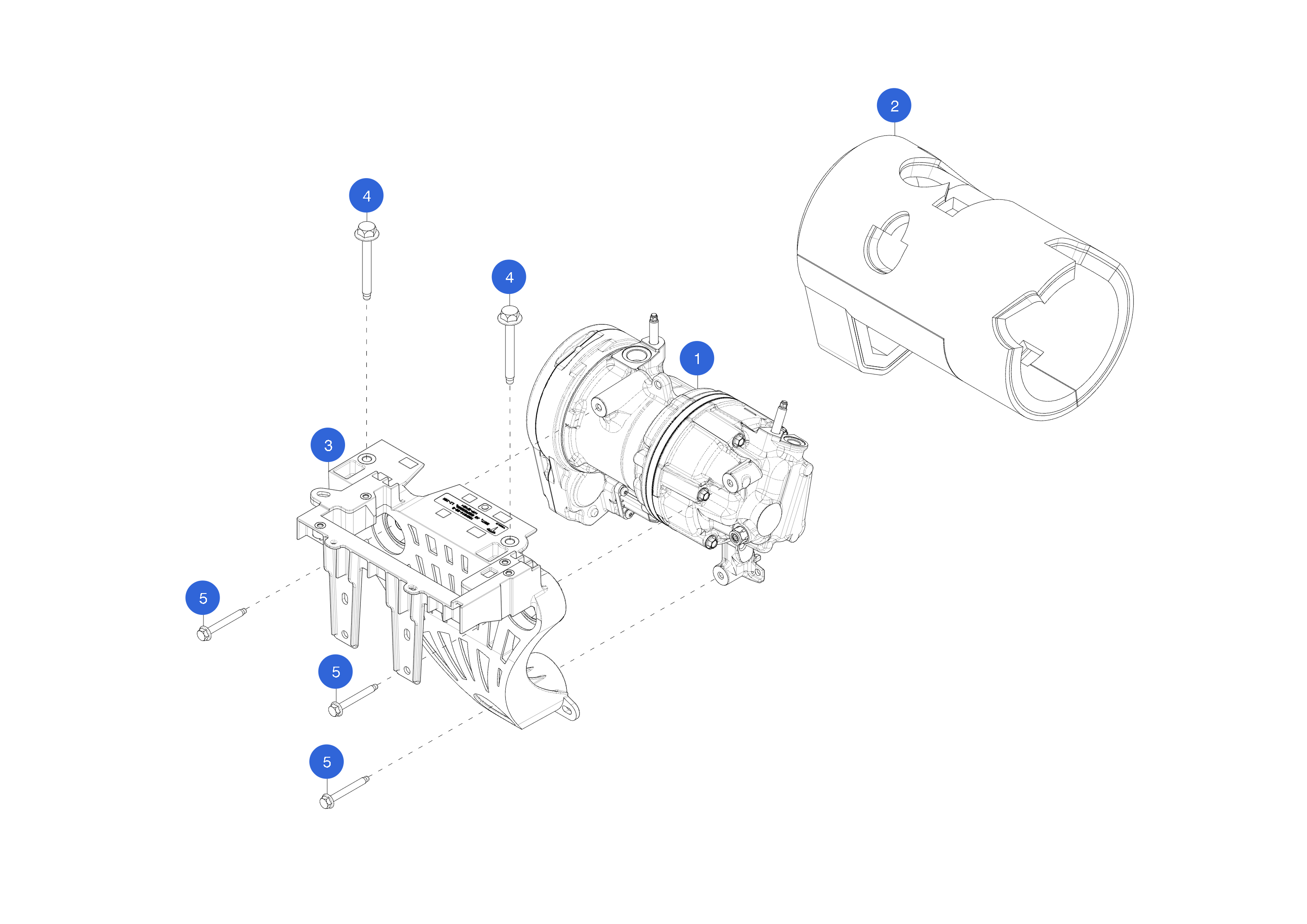 ASSEMBLY - AC COMPRESSOR - 41CC – 1501256-99-M