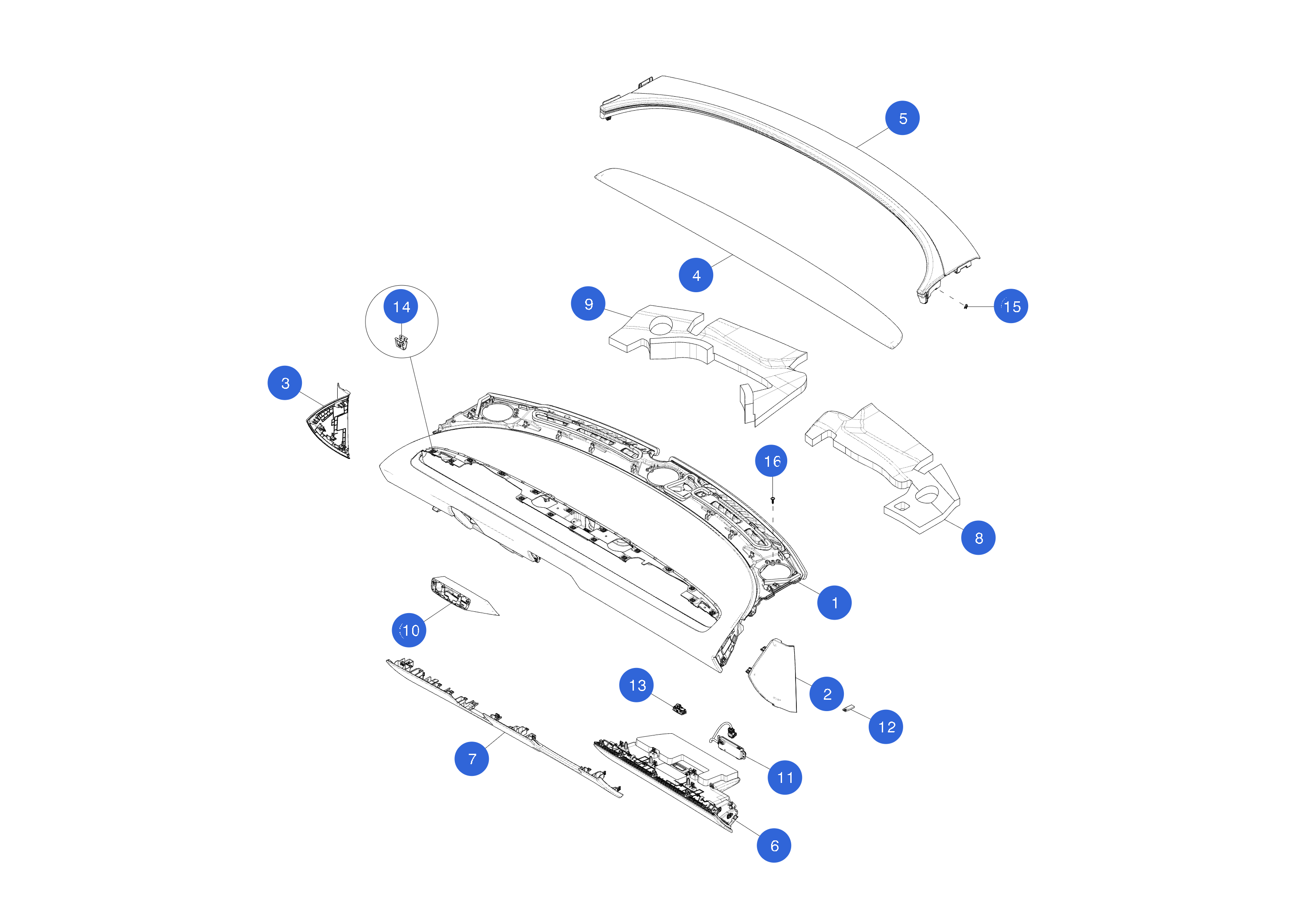 INSTRUMENT PANEL - END CAP - RIGHT HAND – 1715726-10-B