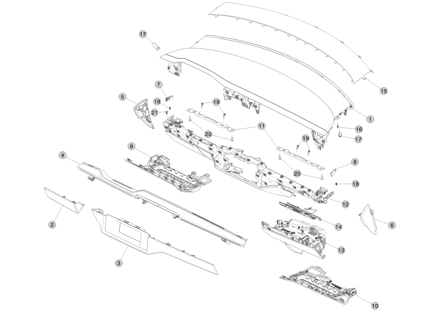 BOLT,HF,M6-1.0x21[88],G1009[B],MAT (6 pcs.) – 1139785-00-A