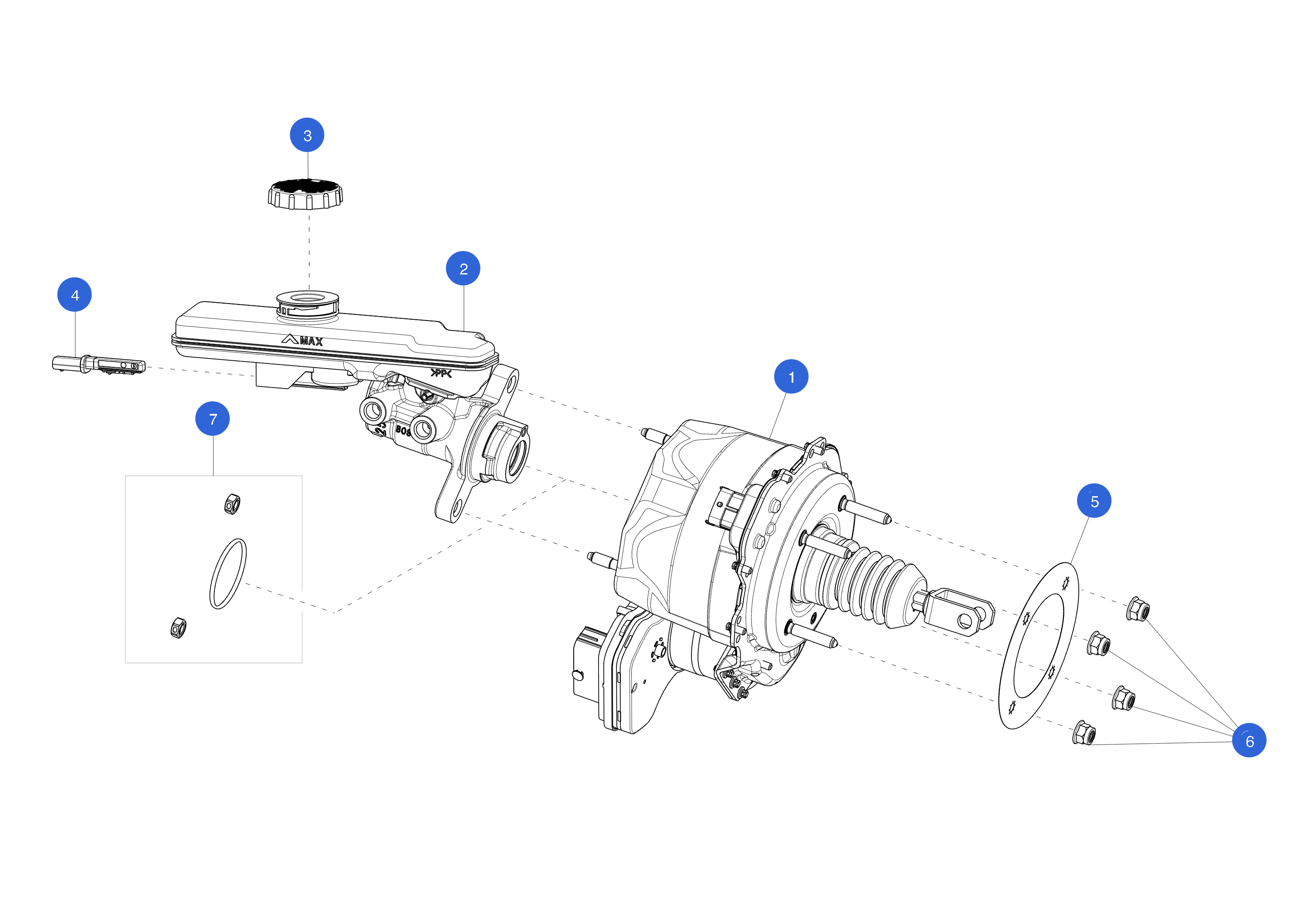 BRAKE BOOSTER ASSEMBLY (1 pcs.) – 1188671-50-B