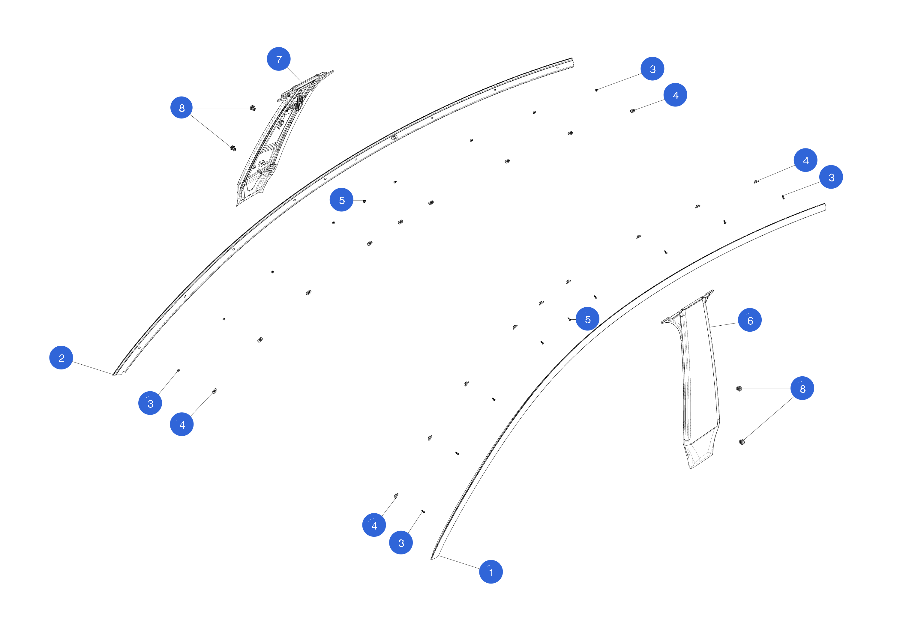 PUSH PULL RIVET - 3X7.5-8.5 GRIP - PA6 (2 pcs.) – 1112572-00-A