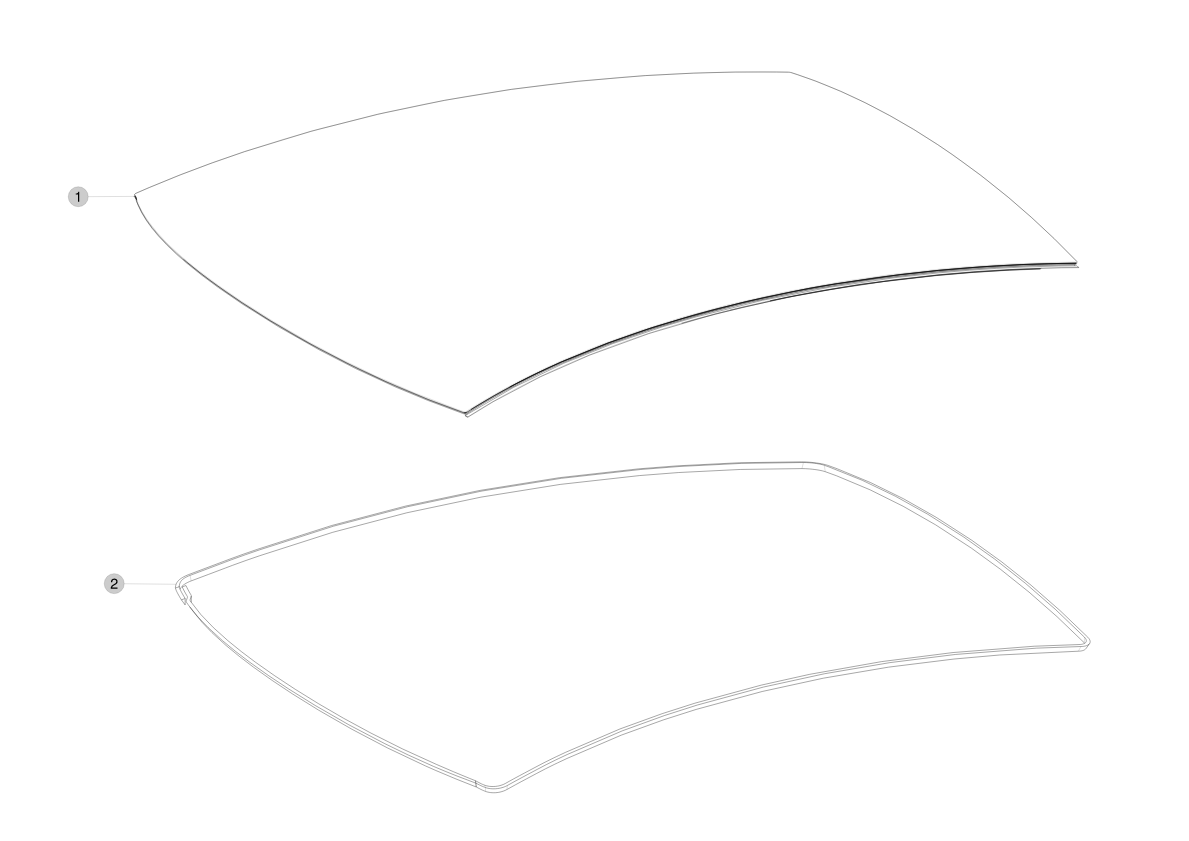 GASKET, ROOF RACK BRKT (8 pcs.) – 1052779-00-A