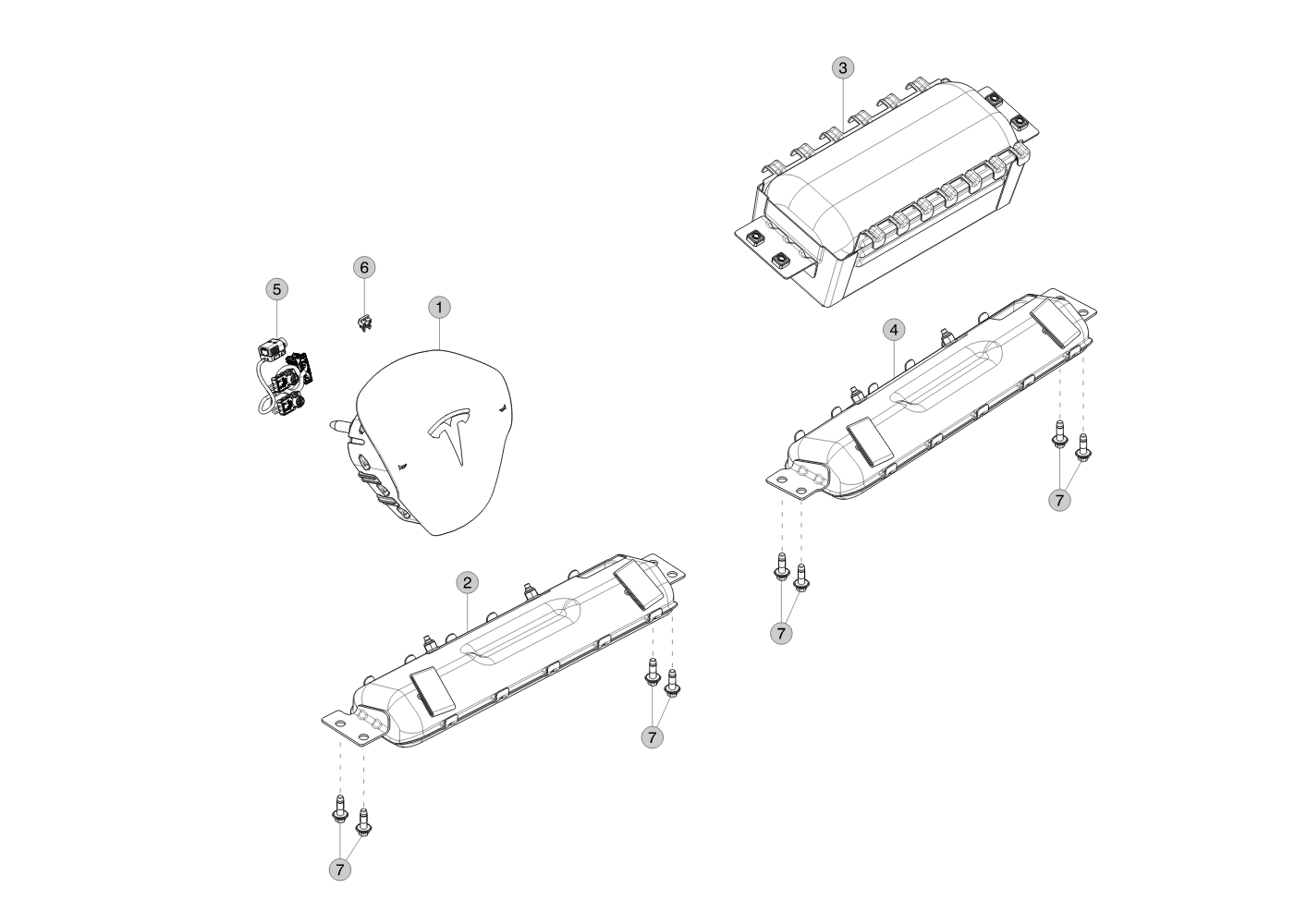 DRIVER AIRBAG ASSEMBLY – 1508347-00-E