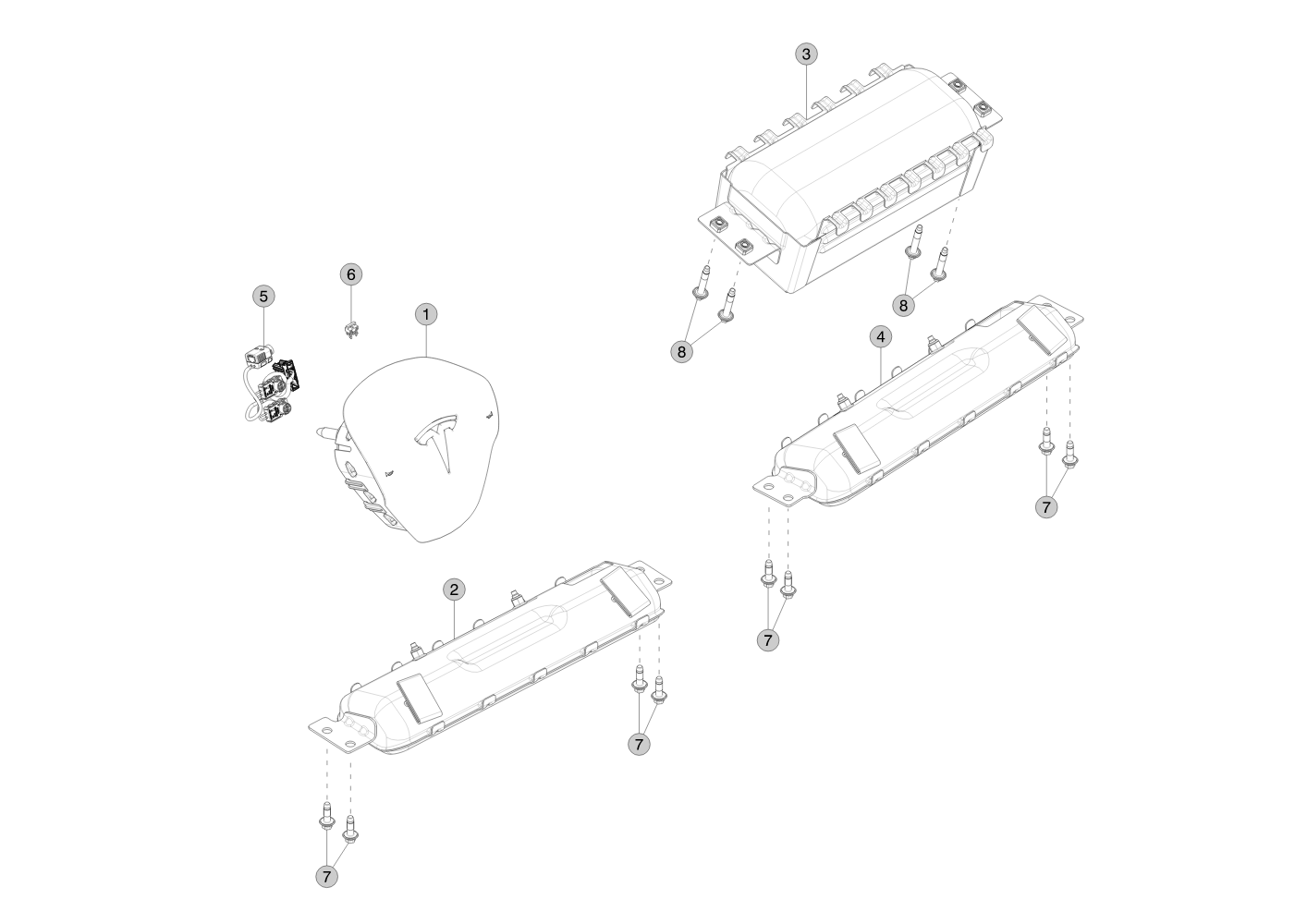 YELLOW LOCKING CLIP FOR HARNESS (2 pcs.) – 1015040-00-A