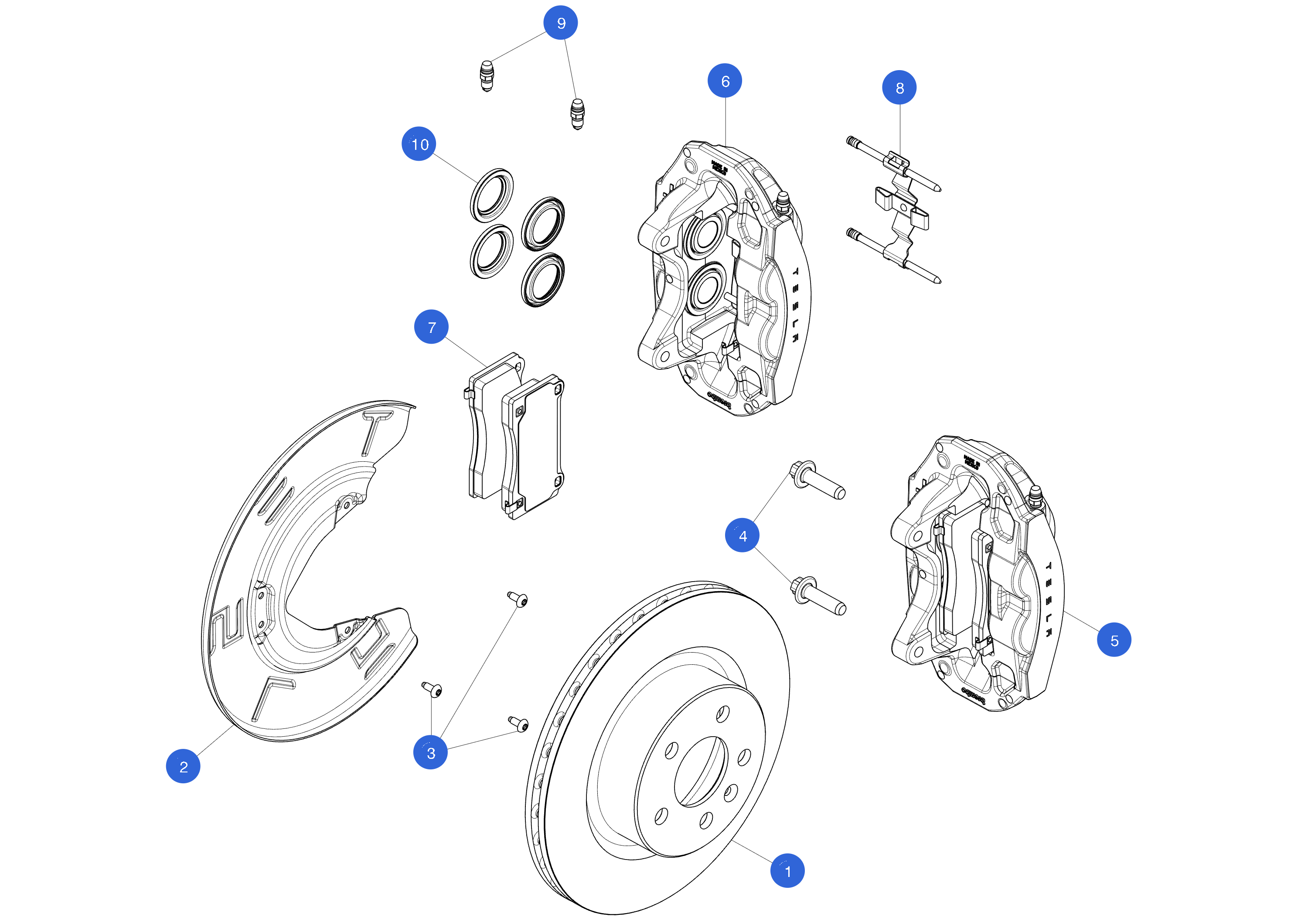 BRAKE CALIPER - FRONT RIGHT HAND - BASE (1 pcs.) – 1188622-99-D