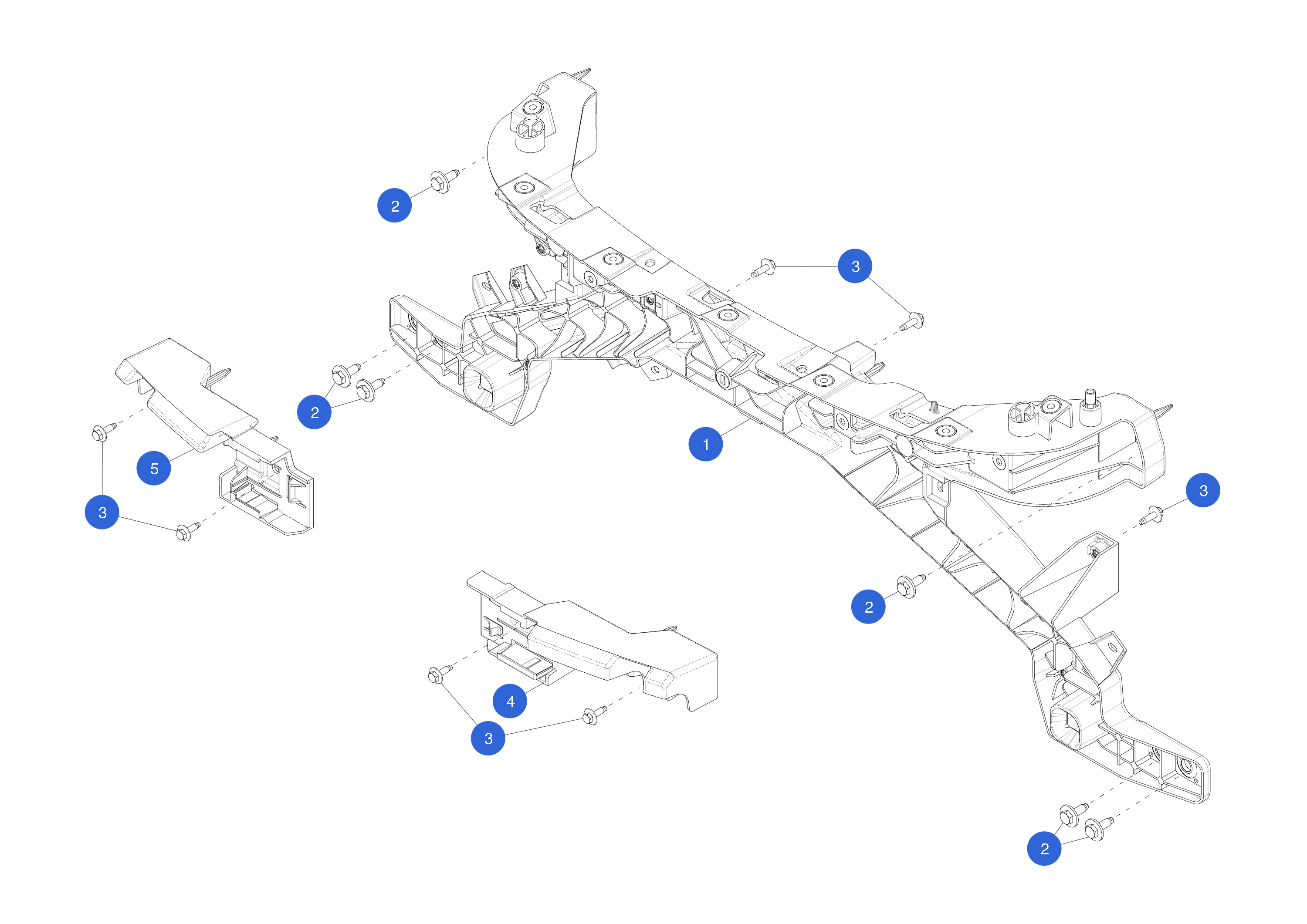 FRONT FASCIA REINFORCEMENT LEFT HAND – 1711755-00-D