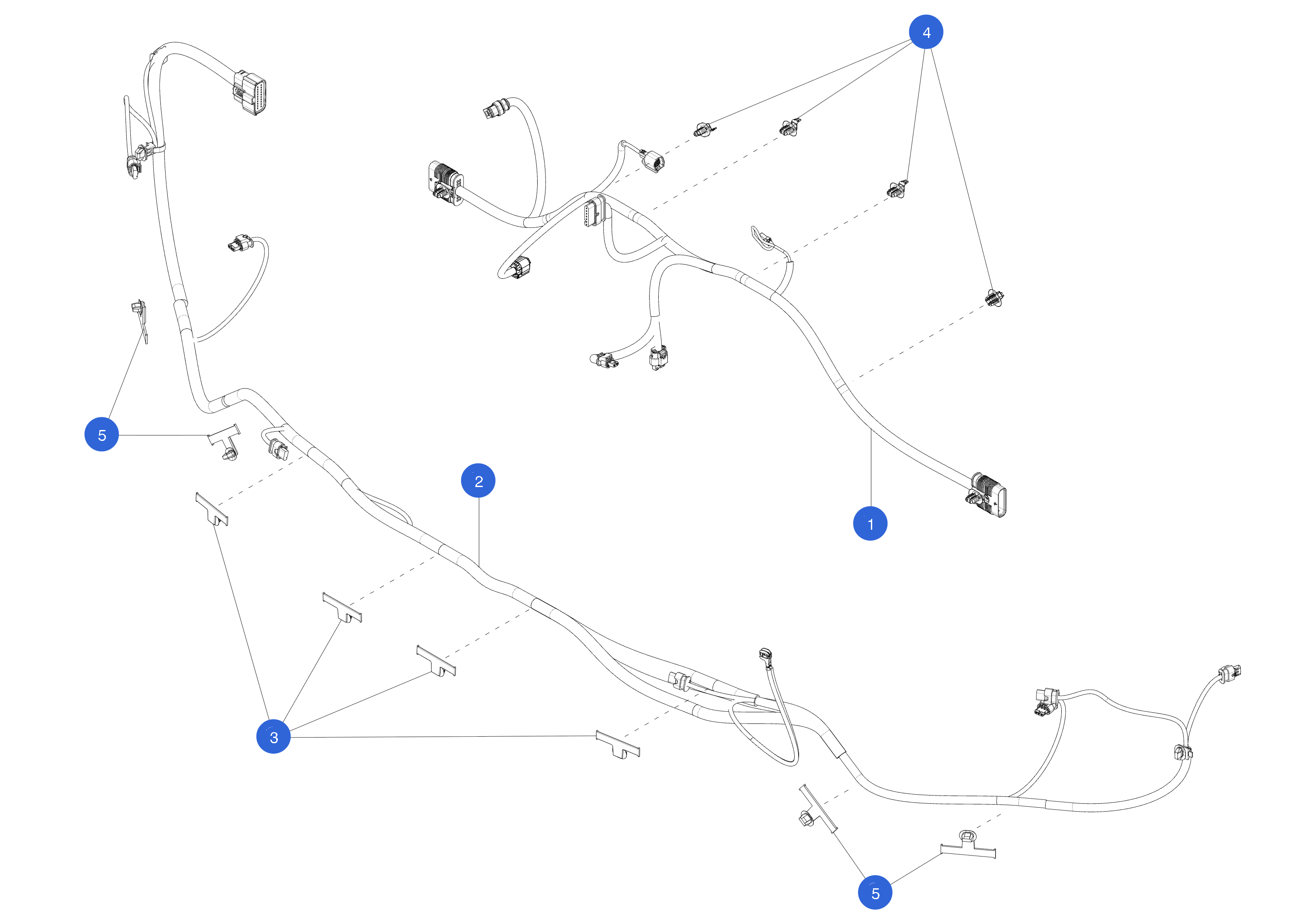 FRONT END MODULE HARNESS (1 pcs.) – 2489050-04-C