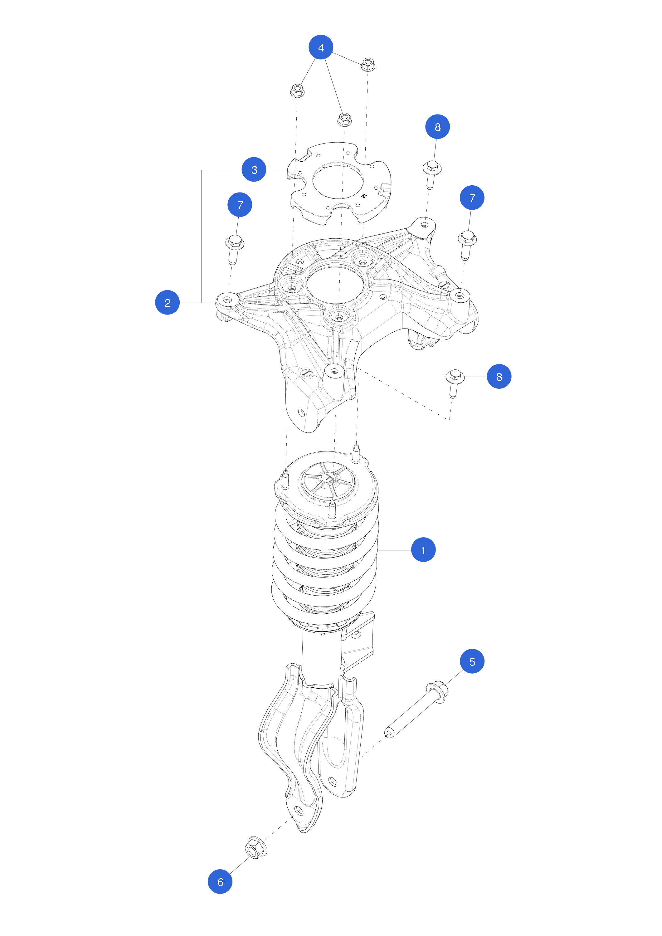 DAMPER ASSEMBLY COIL - FRONT LEFT HAND - PERFORMANCE – 2188364-10-C