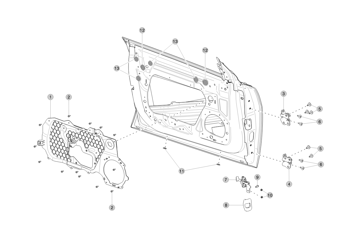 BOLT AND WASHER[FL] - M8-1.25X32 - [109] - PC - ZNNI (4 pcs.) – 1119041-00-B