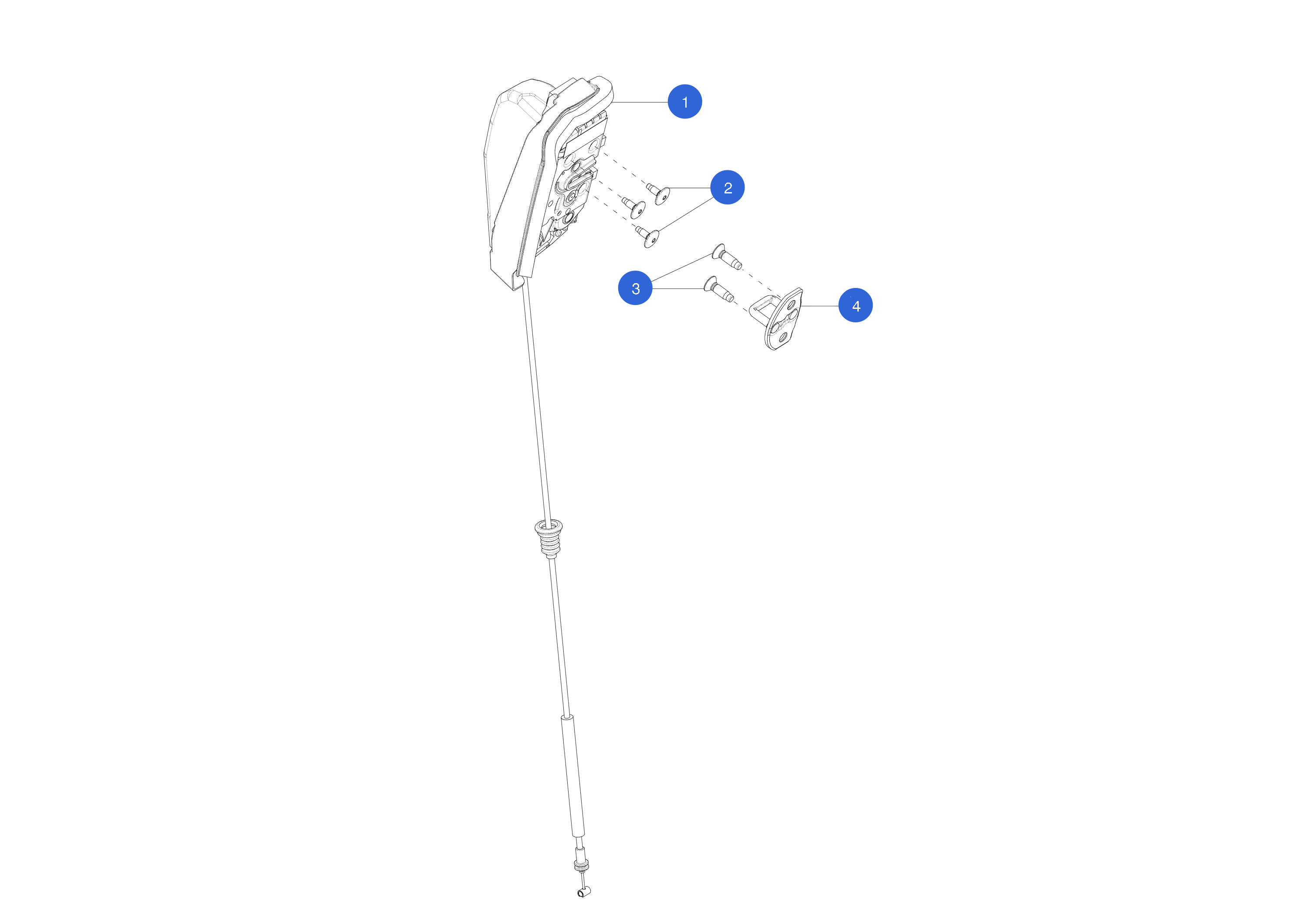 DOOR LATCH - FRONT - RIGHT - GL1 - CHINA (1 pcs.) – 1500673-91-B