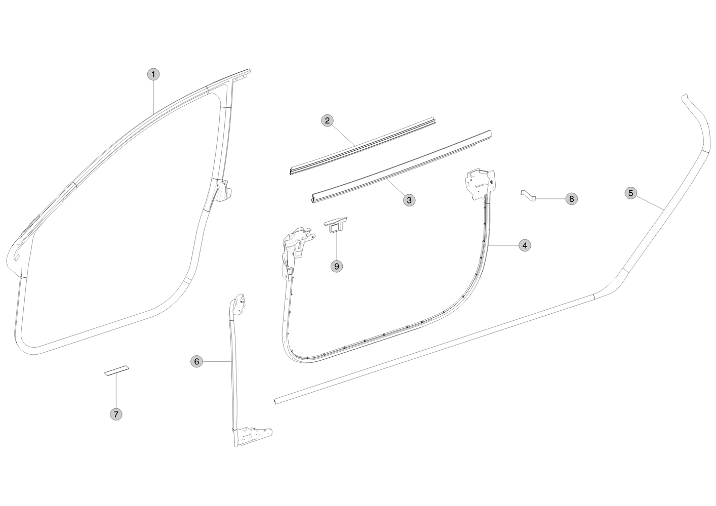 TAPE, DOOR, 1X4 (4 pcs.) – 1018157-00-A
