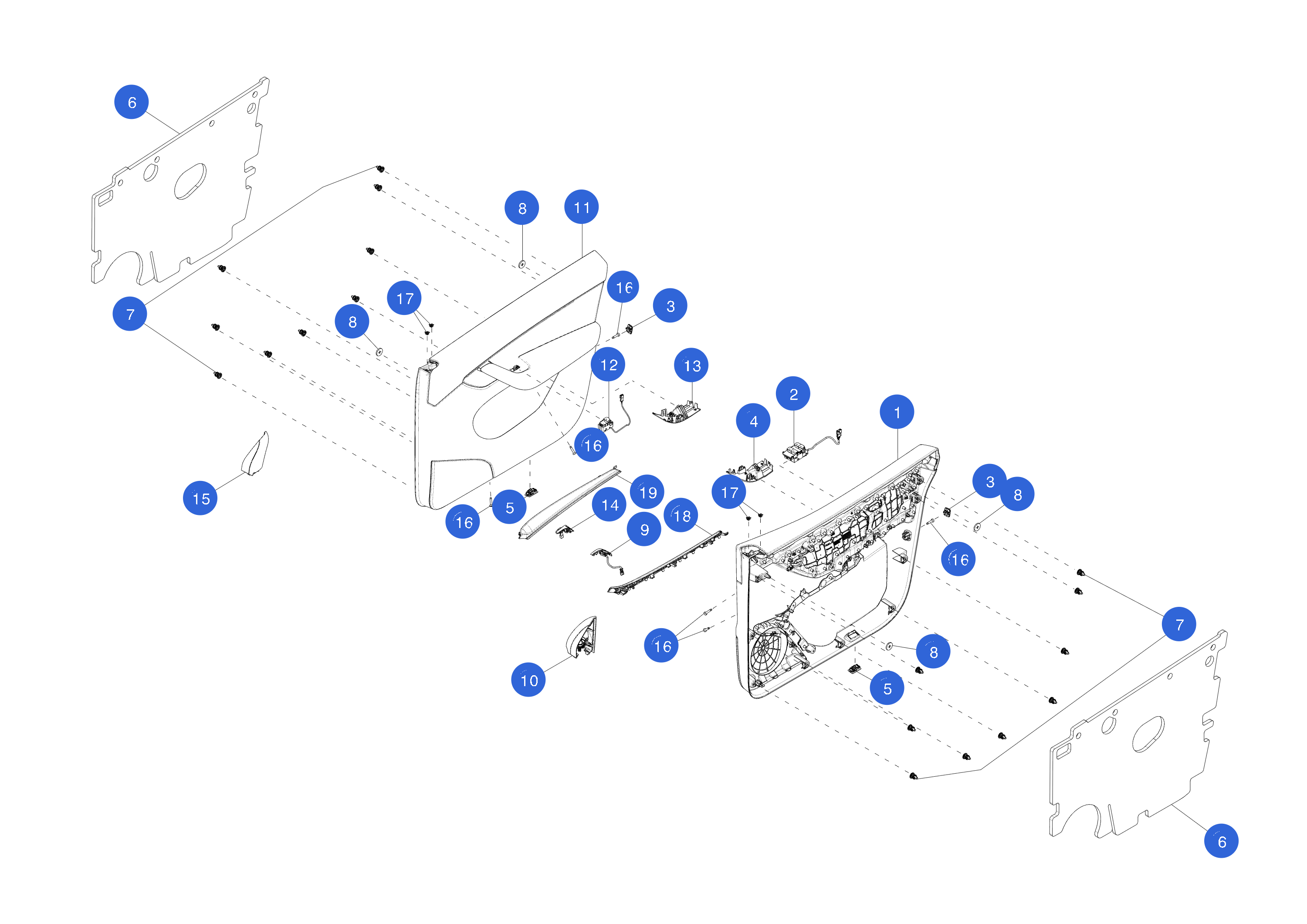 DOOR TRIM - WOOD DECOR ASSEMBLY - FRONT - LEFT HAND (1 pcs.) – 1641810-00-D
