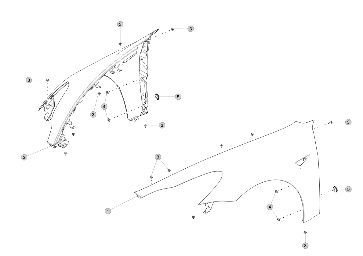 FENDER ASSY  RIGHT HAND – 1081400-SD-D