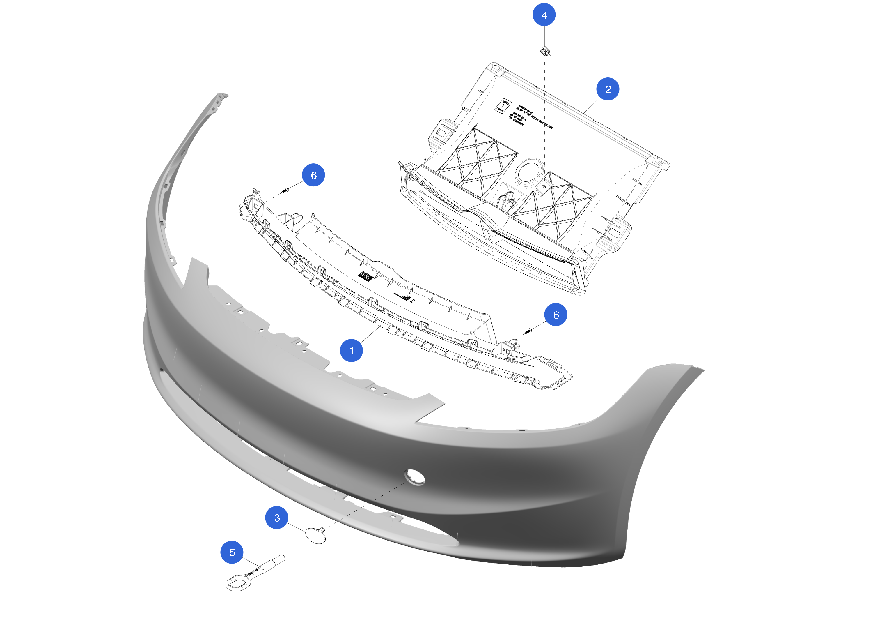 GRILLE LWR- FRONT FASCIA-PUR – 1818923-00-C
