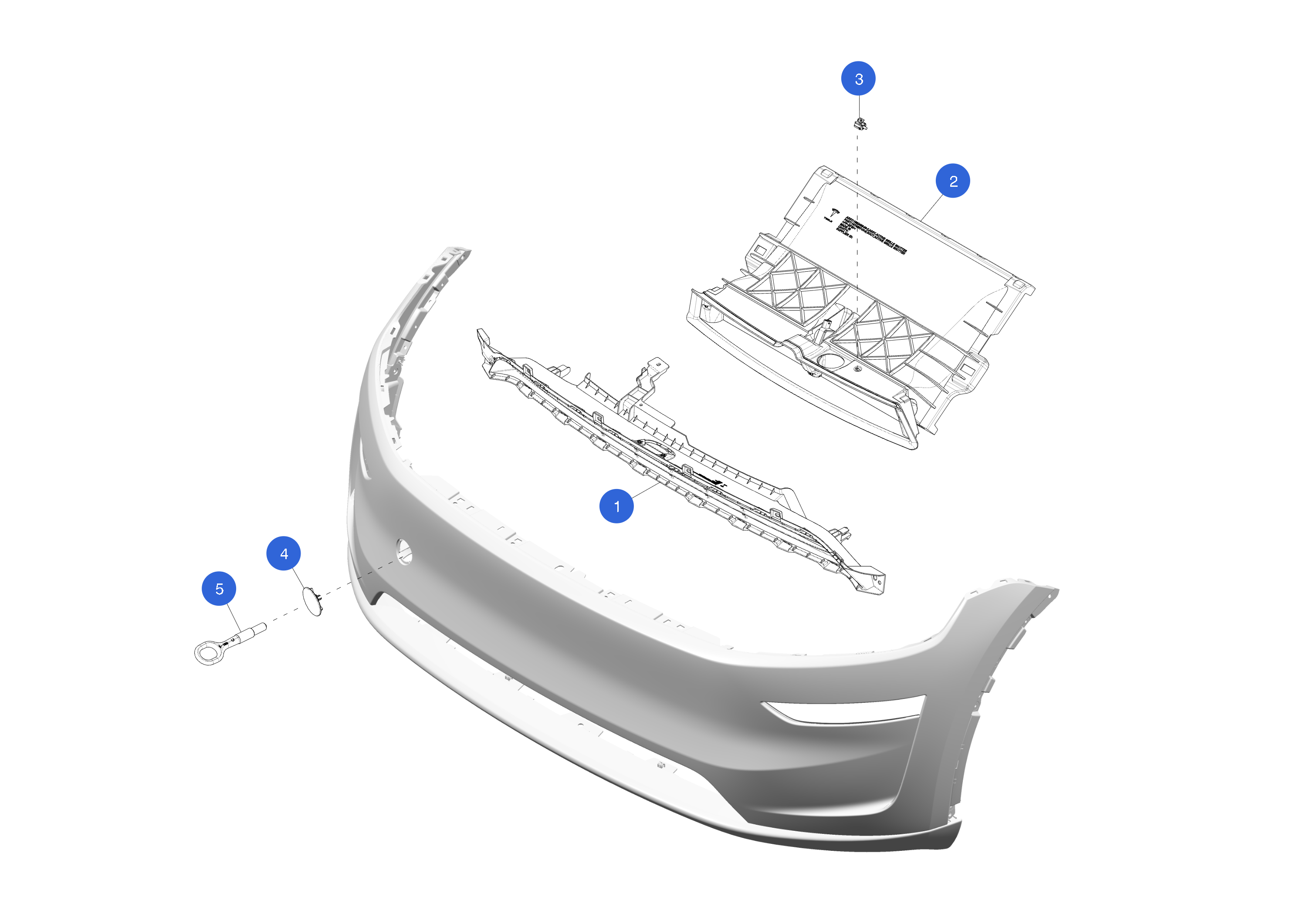 GRILLE ASSEMBLY - FRONT FASCIA - PERFORMANCE – 2044975-00-C
