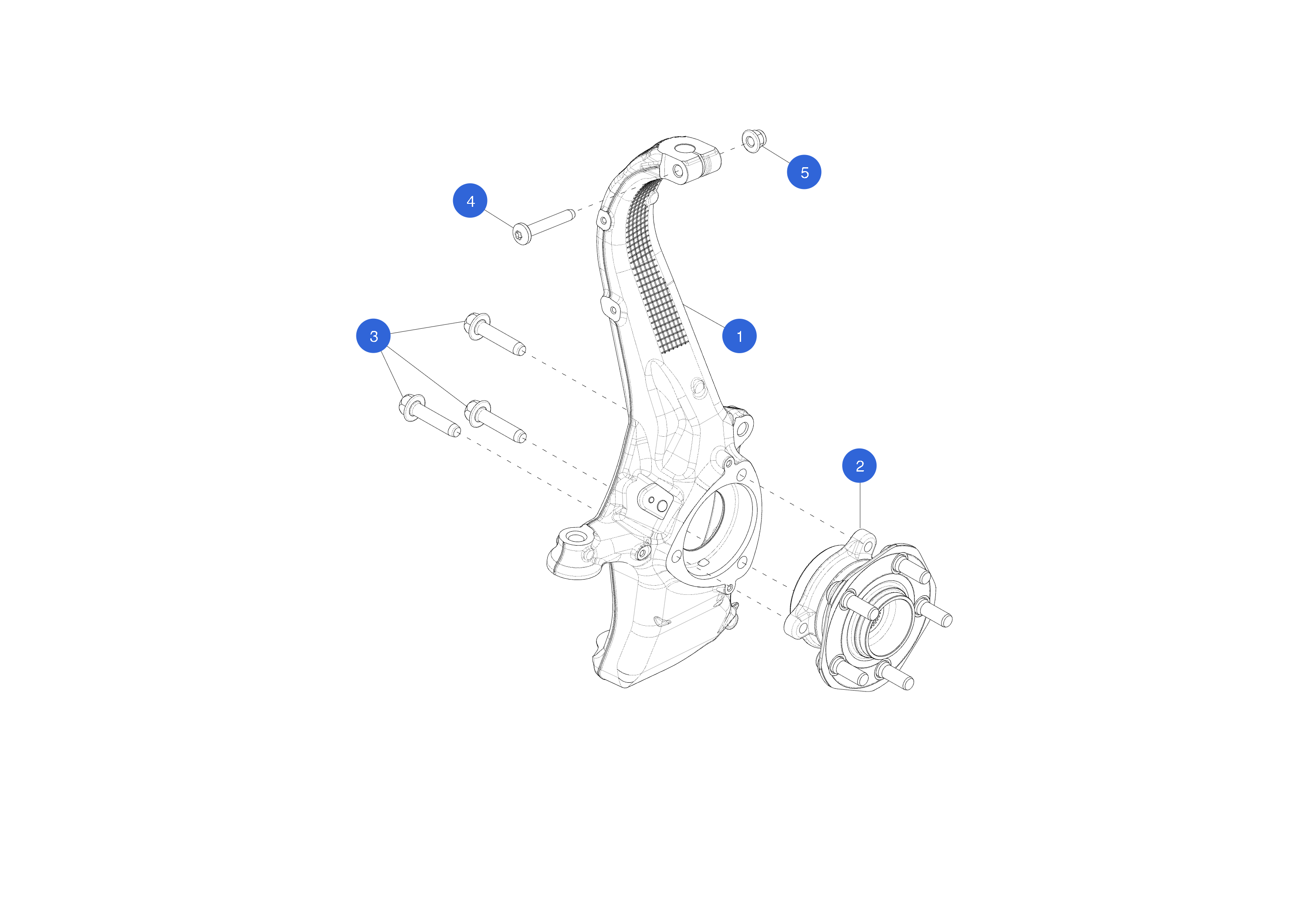 FRONT KNUCKLE - LEFT HAND – 1344311-00-E