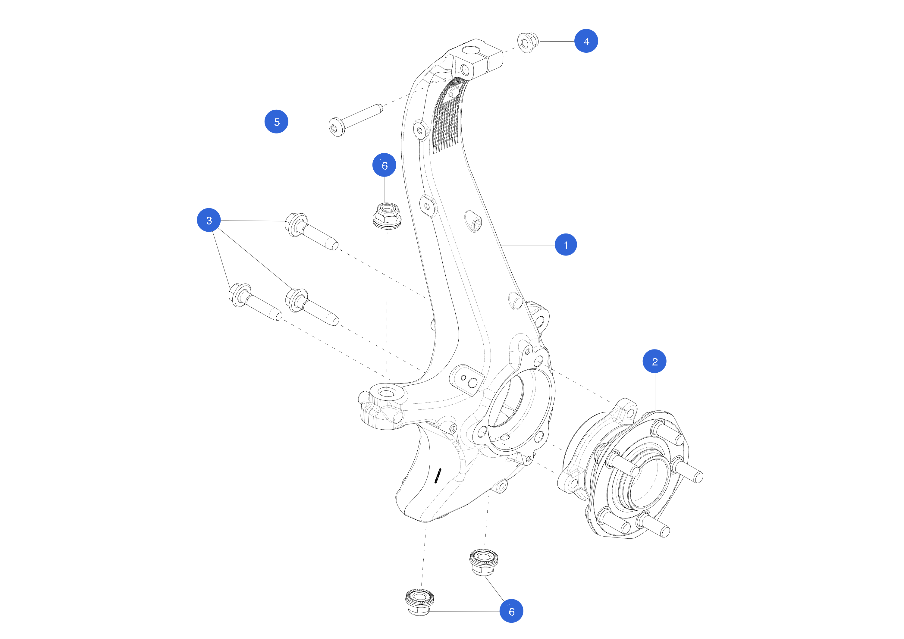 FRONT KNUCKLE - RIGHT HAND (1 pcs.) – 1188316-00-F