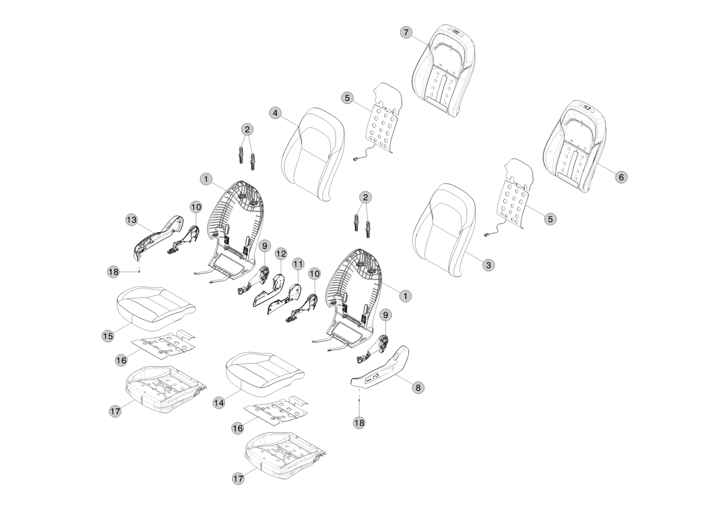 1ST ROW HEADREST POST GUIDE ASSEMBLY (1 pcs.) – 1098556-00-C