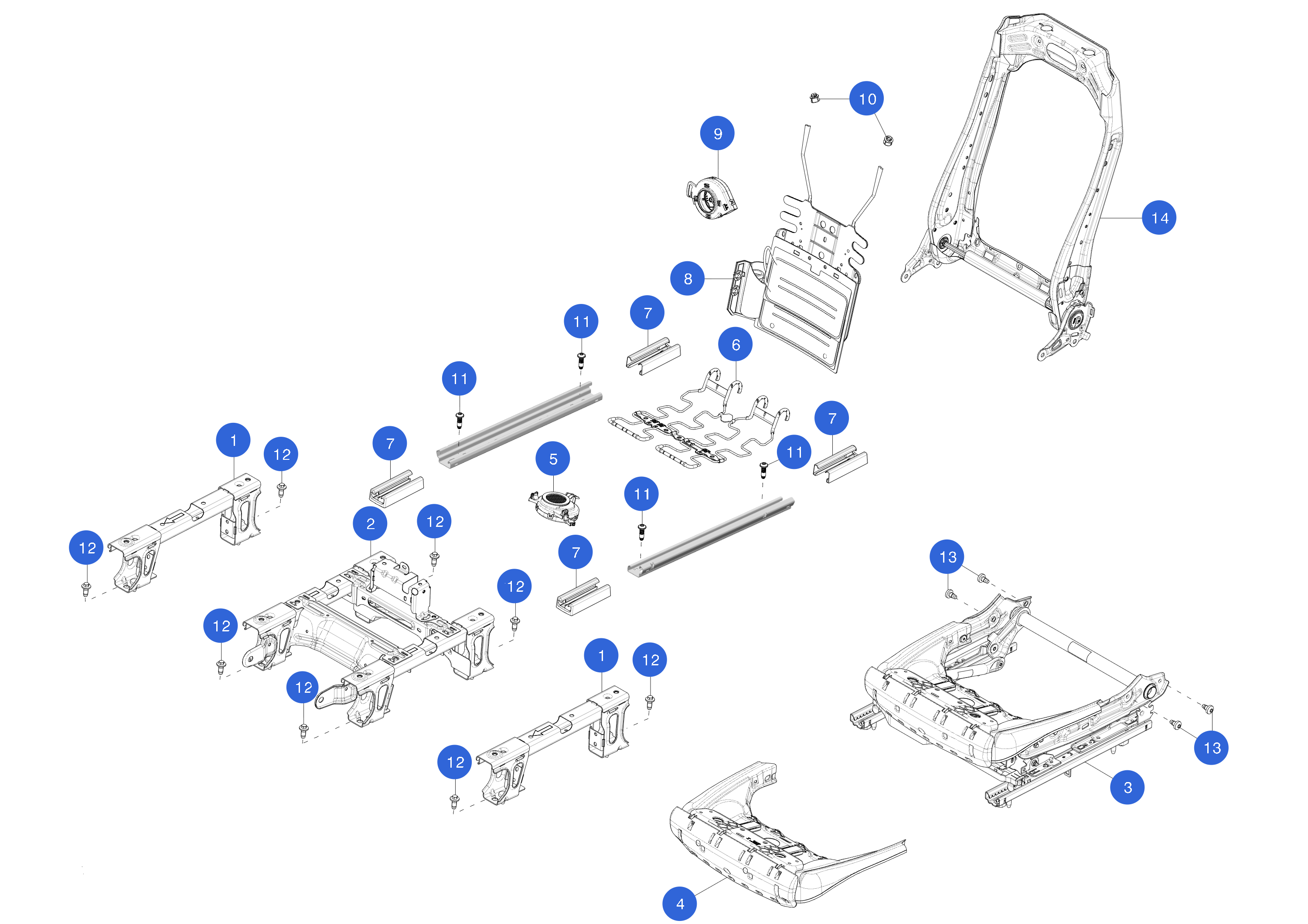 FIRST ROW CUSHION SUSPENSION (1 pcs.) – 1095556-00-E