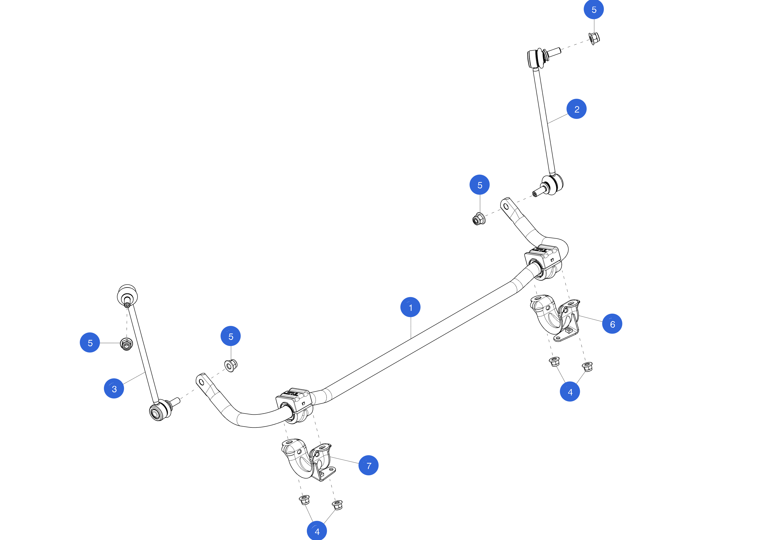 FRONT STABILIZER BAR ASSEMBLY - 31MM X 4.7 MM (1 pcs.) – 1188386-00-A