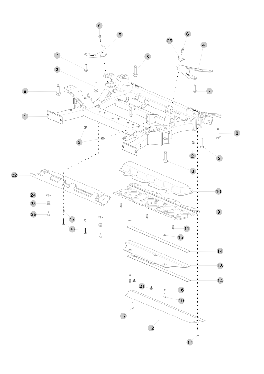 BOLT HF M6X25 PC88 (50 pcs.) – 2007206