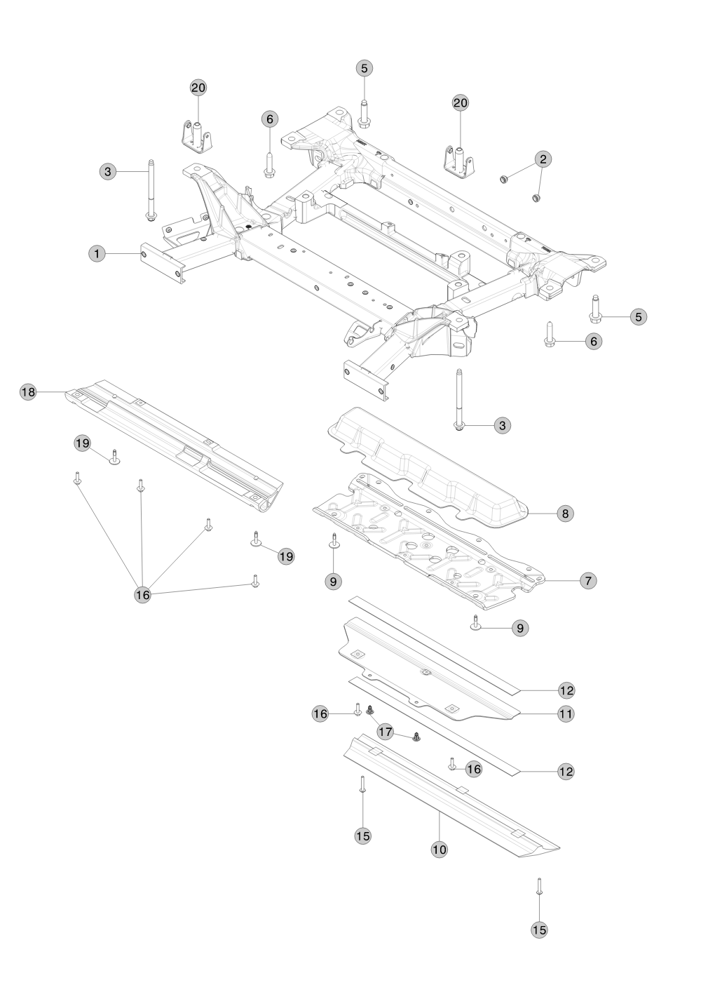 BOLT HF M6X18 PC88 MAT. (10 pcs.) – 1006529-00-A