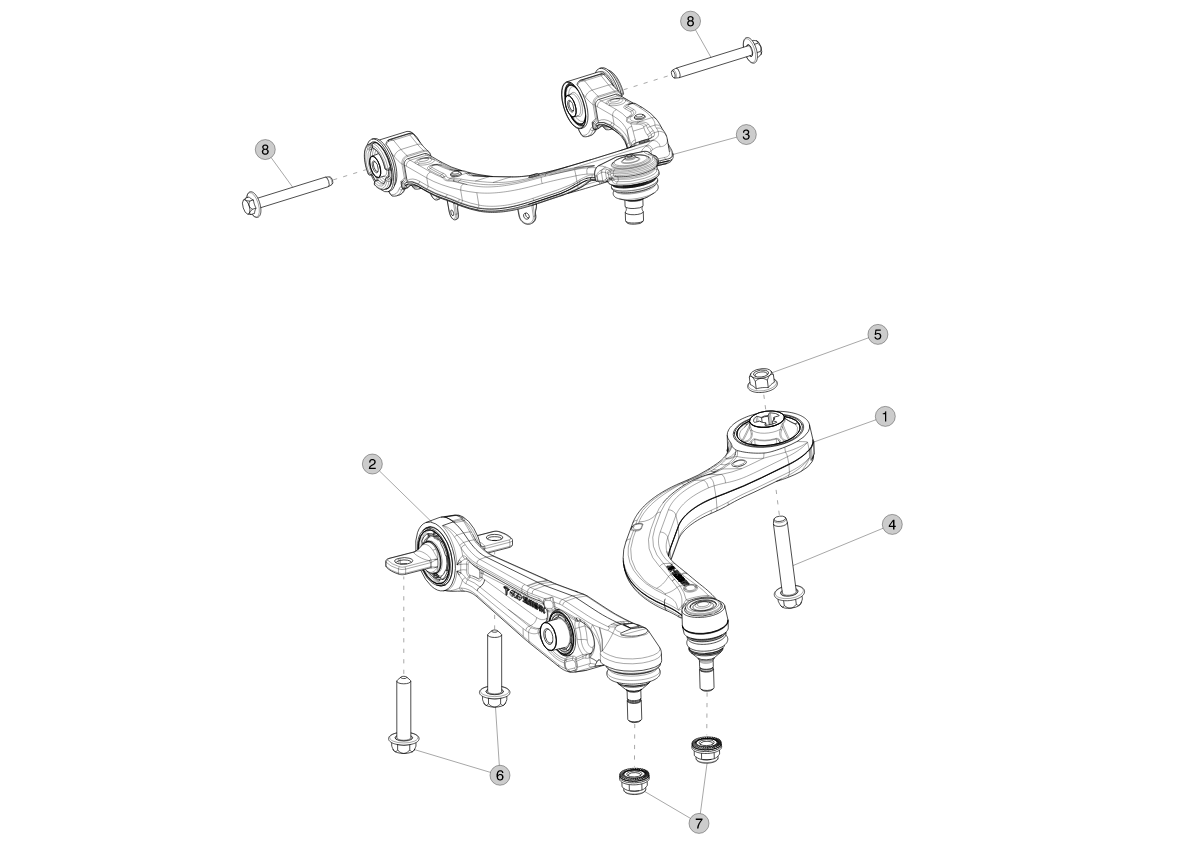 NYLON PATCH LATERAL LINK BOLT (4 pcs.) – 1109912-00-B