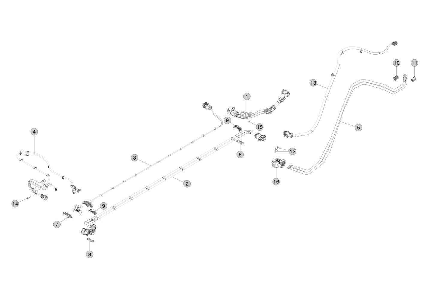 HIGH VOLTAGE CHARGEPORT BUSBAR - 3 PHASE - CCS2 (1 pcs.) – 1501773-50-D